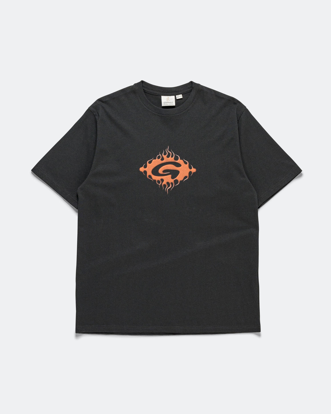 Gramicci - Flames Tee - Vintage Black - UP THERE
