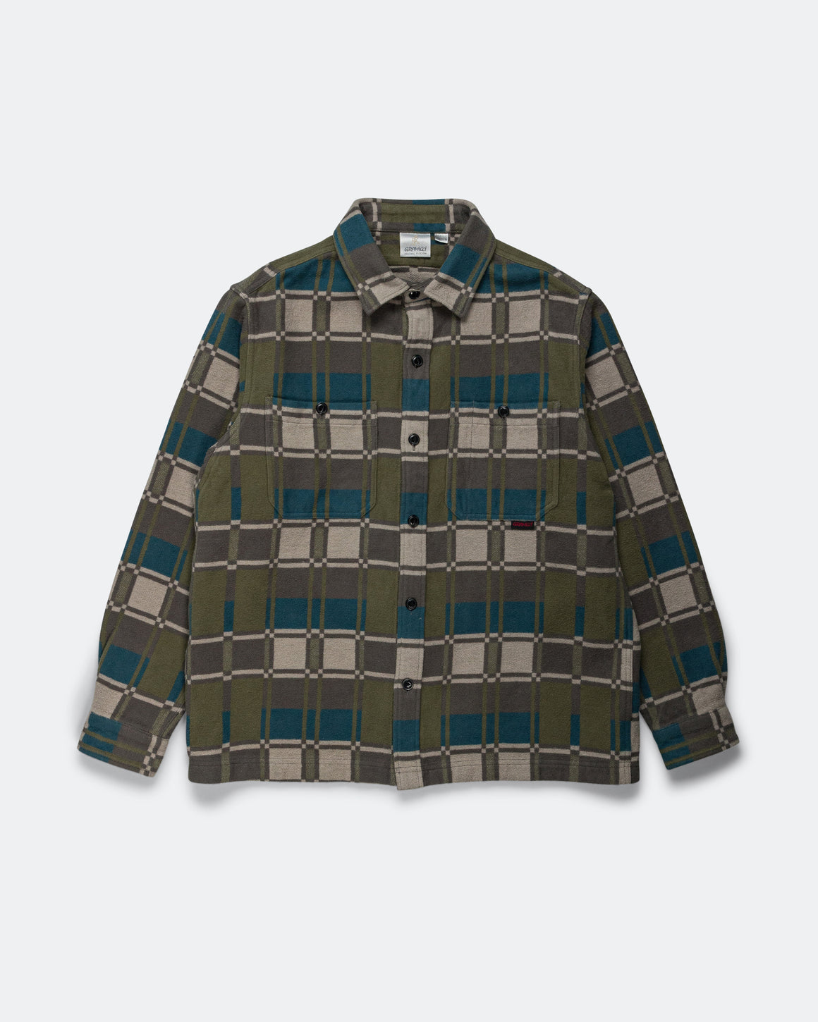 Gramicci - Flannel Anthony Shirt - Silver Check - UP THERE
