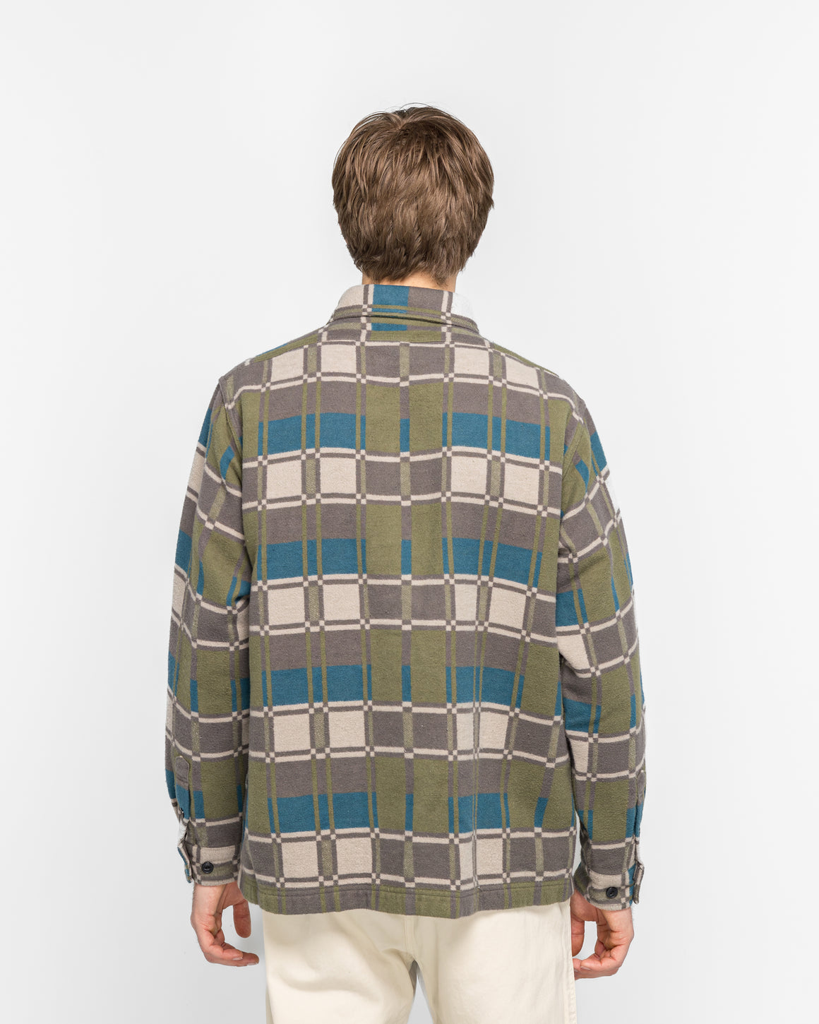 Gramicci - Flannel Anthony Shirt - Silver Check - UP THERE