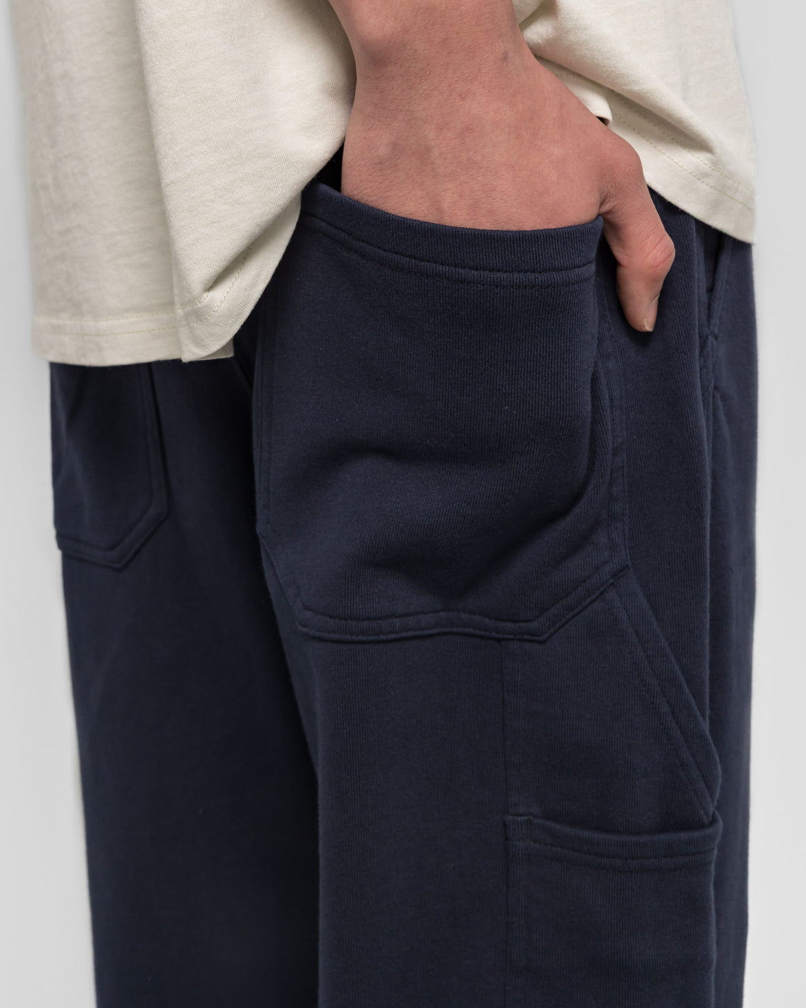 Gramicci - Fleece Carpenter Pant - Navy - UP THERE