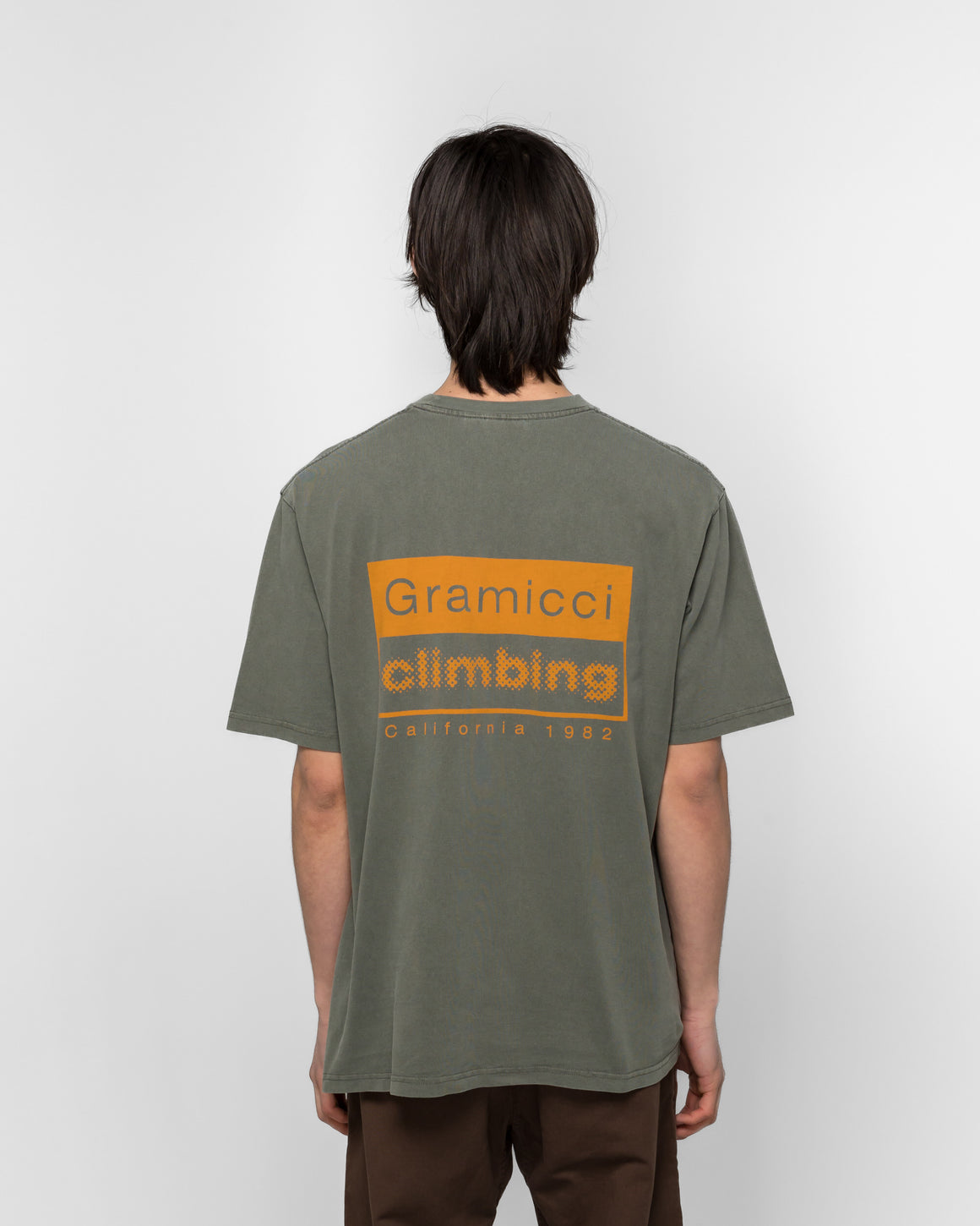 Gramicci - Gramicci Climbing Tee Pigment Dyed - Sage Pigment - UP THERE