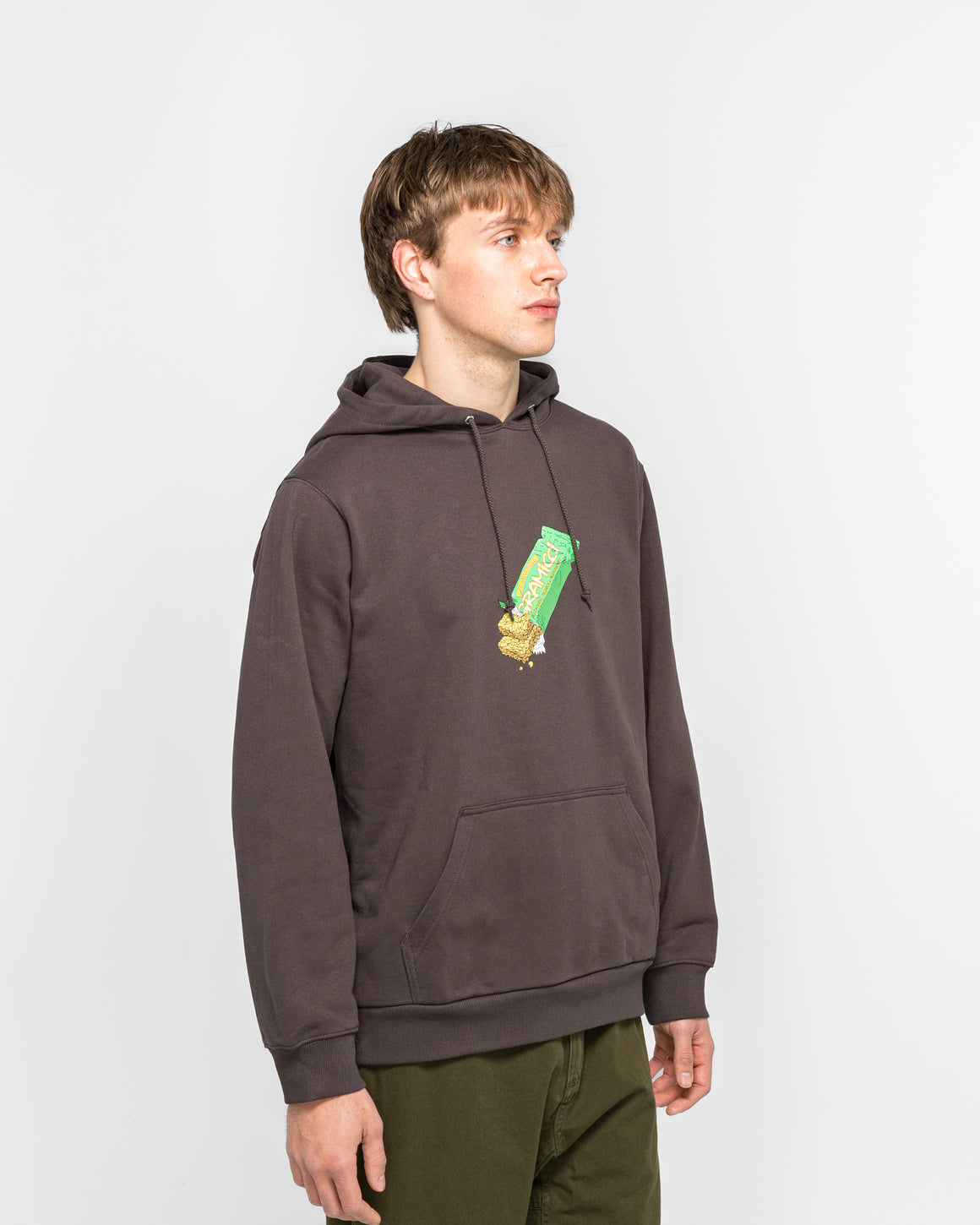 Gramicci - Granola Hooded Sweatshirt - Deep Brown - UP THERE