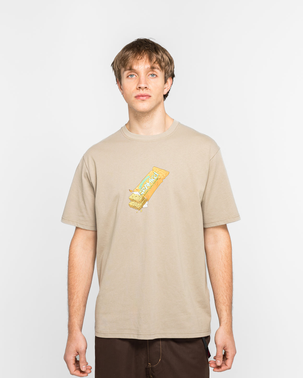 Gramicci - Granola Tee - Beige - UP THERE