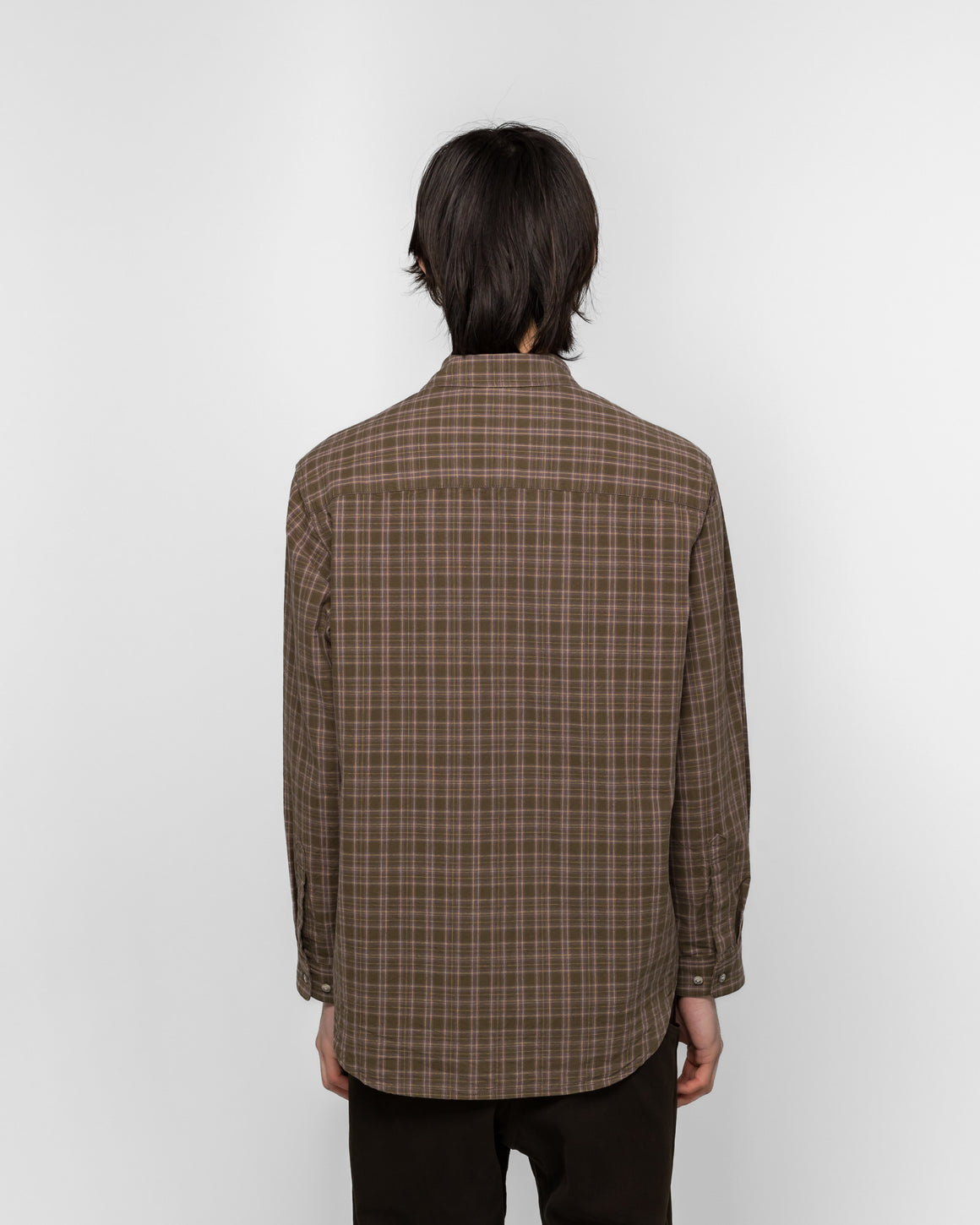 Gramicci - Heavy Weight Checkered Shirt - Violet - UP THERE
