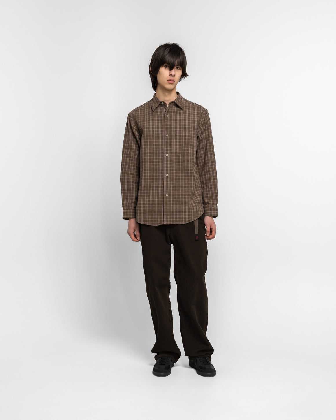Gramicci - Heavy Weight Checkered Shirt - Violet - UP THERE