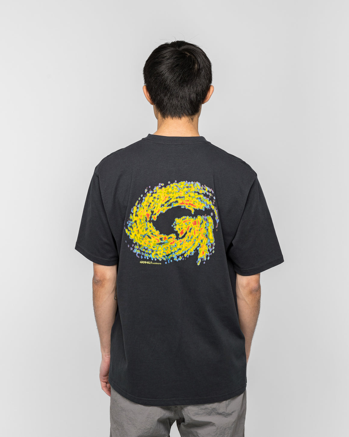 Gramicci - Hurricane Tee - Vintage Black - UP THERE