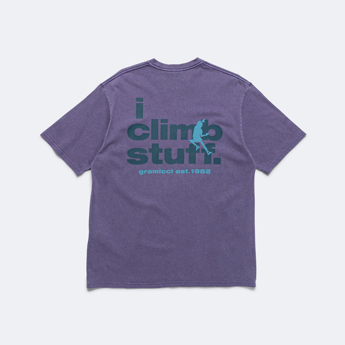 I Climb Stuff Tee - Purple Pigment