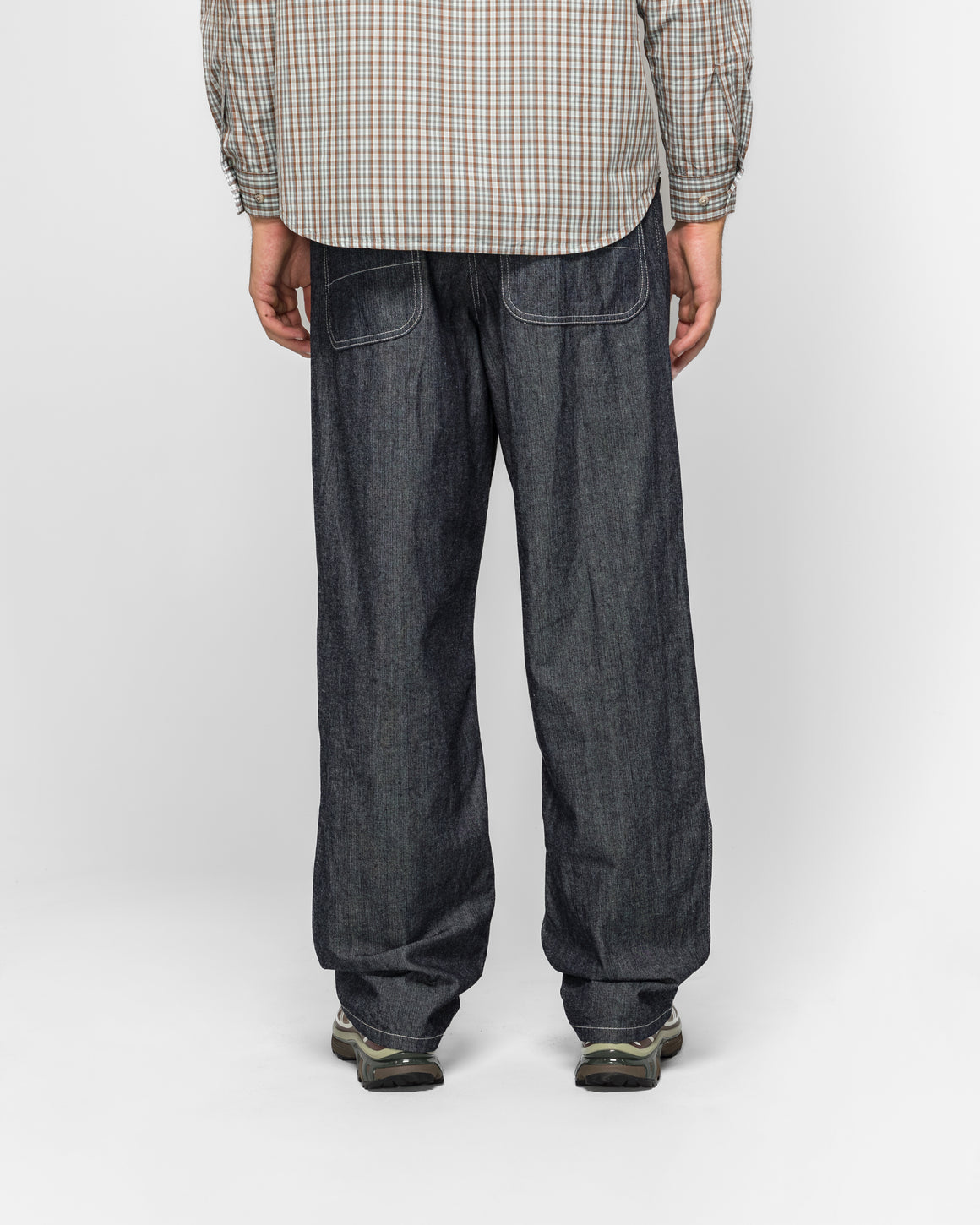 Gramicci - Japanese Chambray Double Knee - Navy - UP THERE