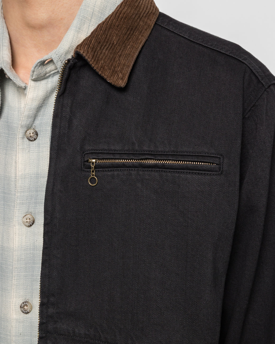 Gramicci - Japanese Denim Trucker - True Black - UP THERE