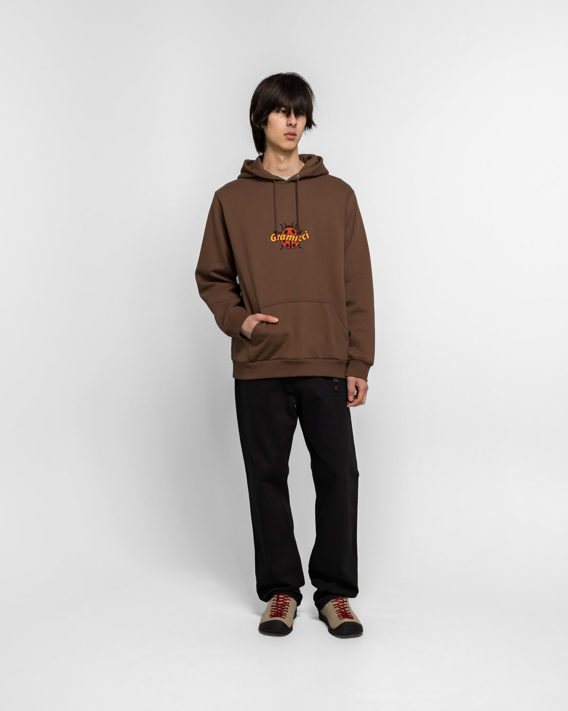 Gramicci - Ladybug Hooded Sweatshirt - Brown - UP THERE