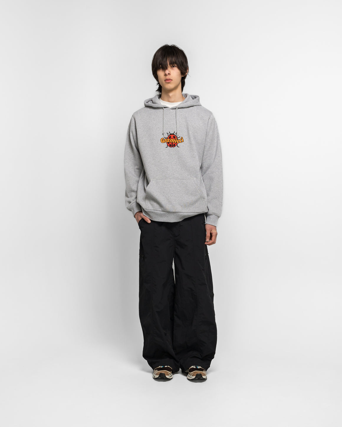 Gramicci - Ladybug Hooded Sweatshirt - Grey Heather - UP THERE