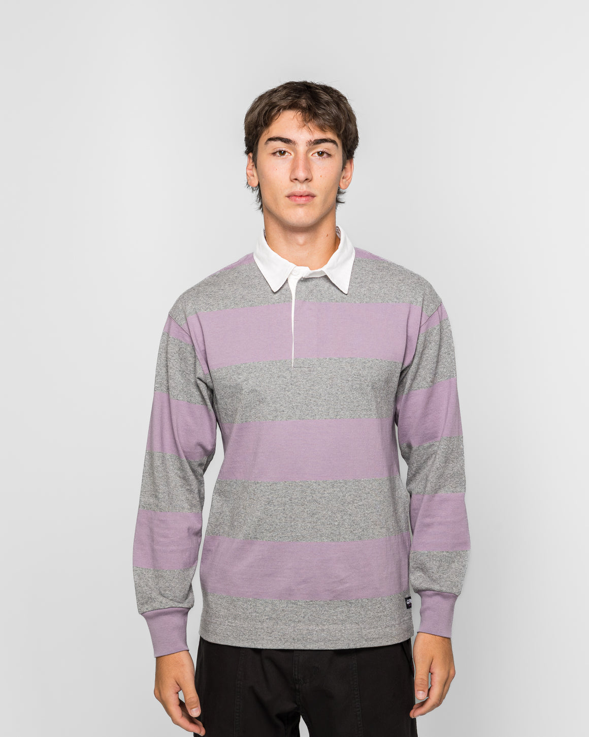 Gramicci - Lagoon Rugby Shirt - Heather/Purple - UP THERE