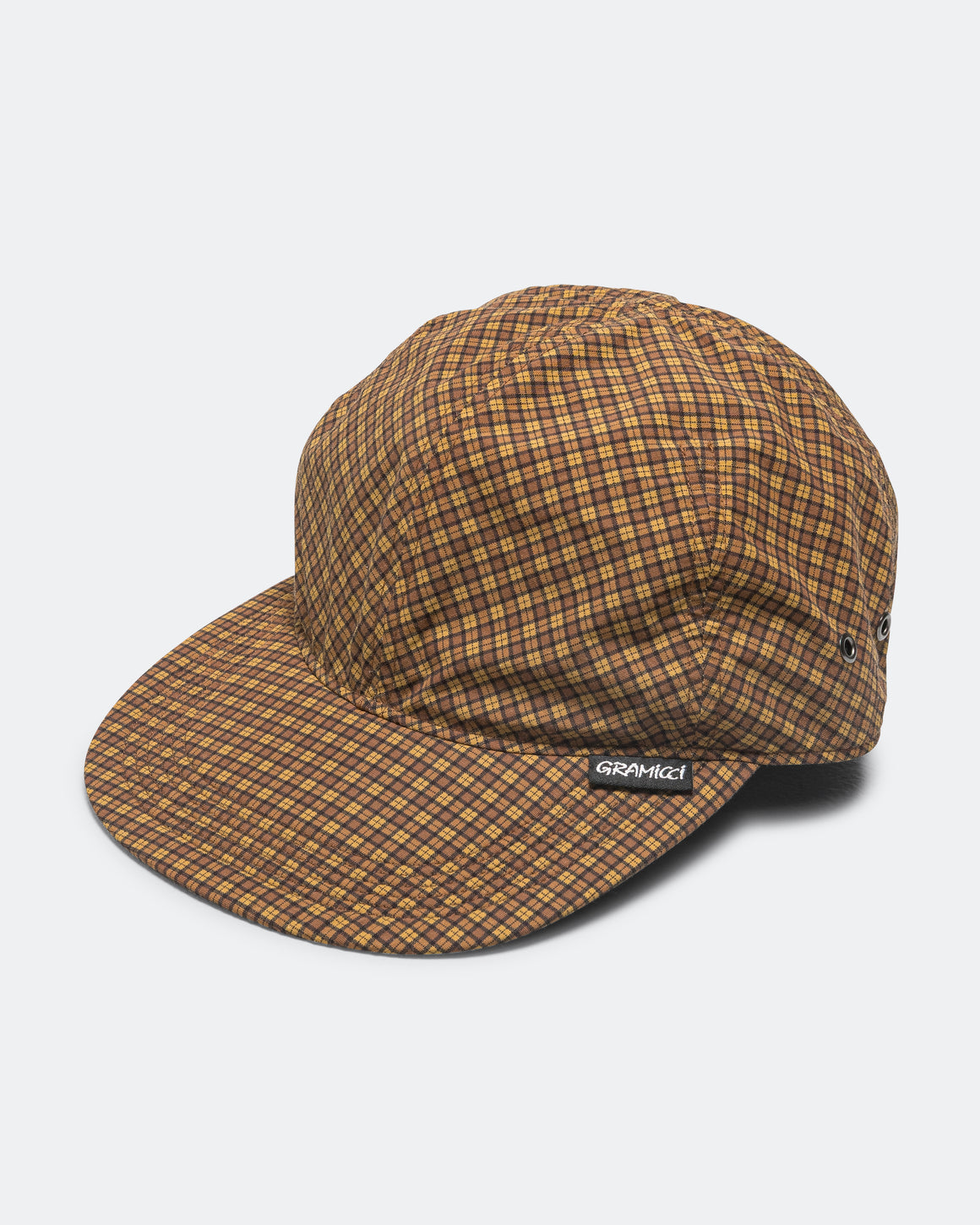 Gramicci - Mini Check Nylon Cap - Brown Check - UP THERE