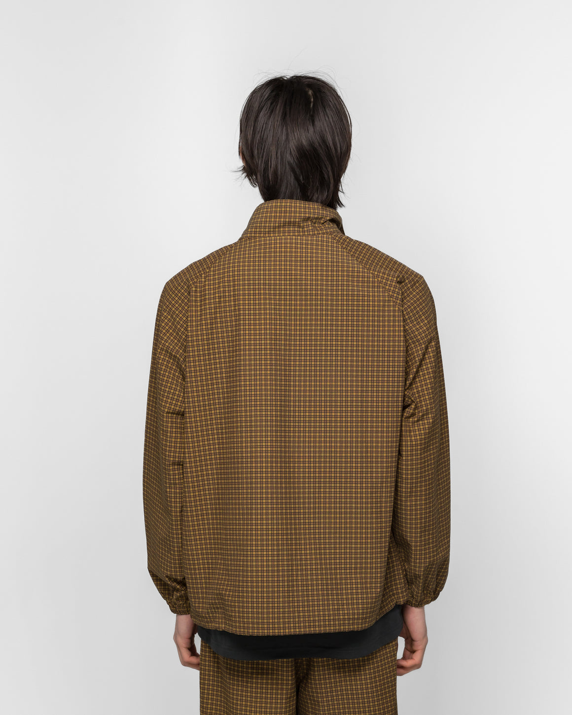 Gramicci - Mini Check Nylon Jacket - Brown Check - UP THERE