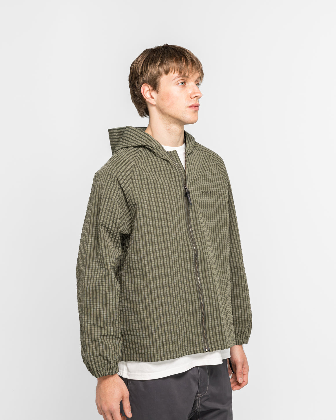 Gramicci - Northside Plaid Hooded Jacket - Olive - UP THERE