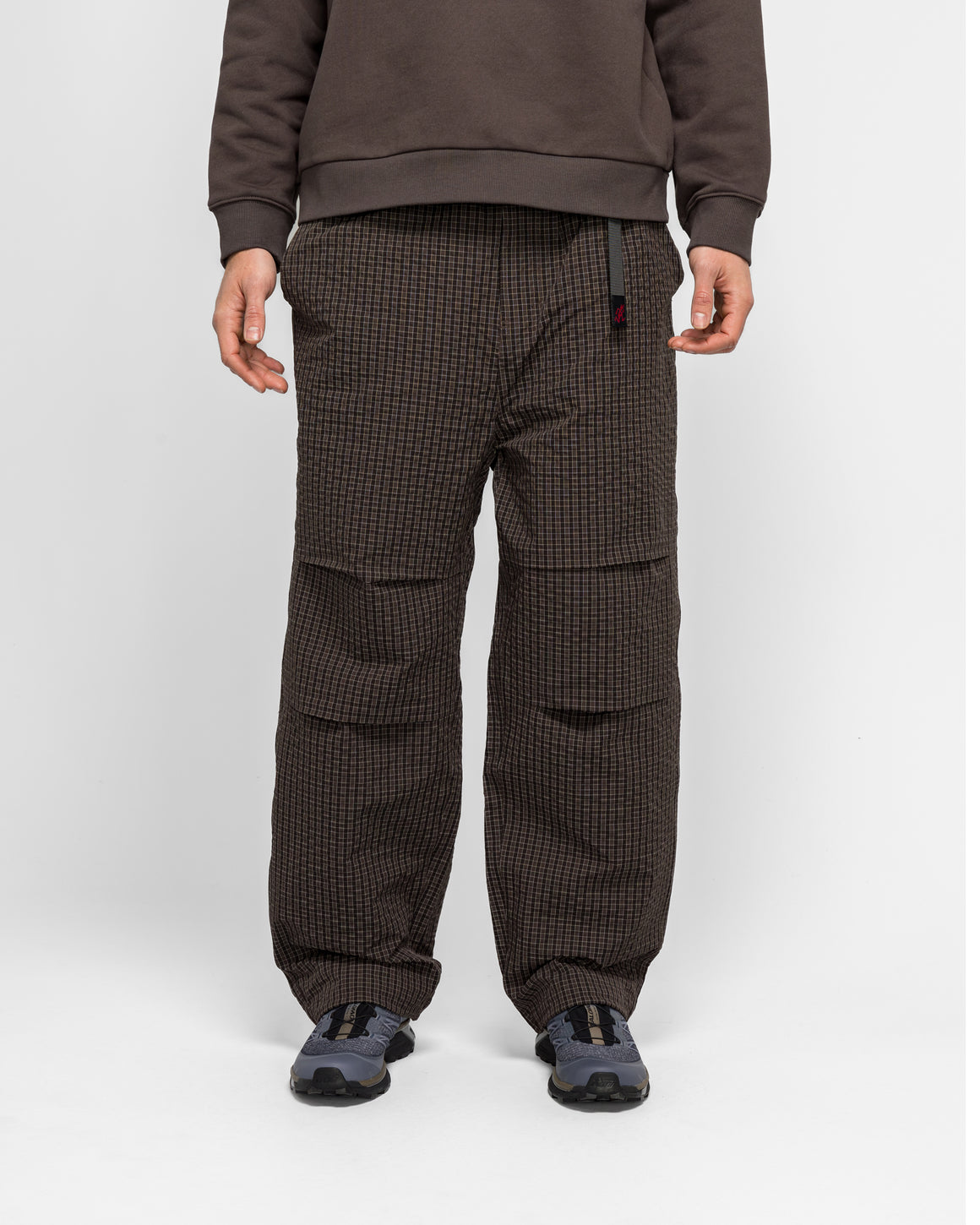 Gramicci - Northside Plaid Pant - Deep Brown - UP THERE