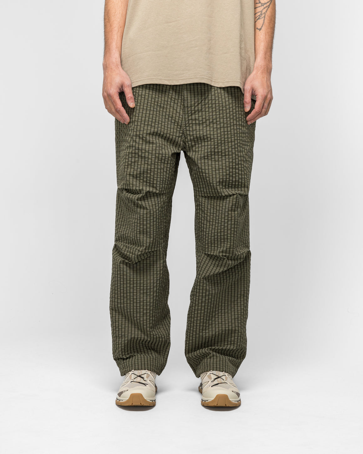 Gramicci - Northside Plaid Pant - Olive - UP THERE