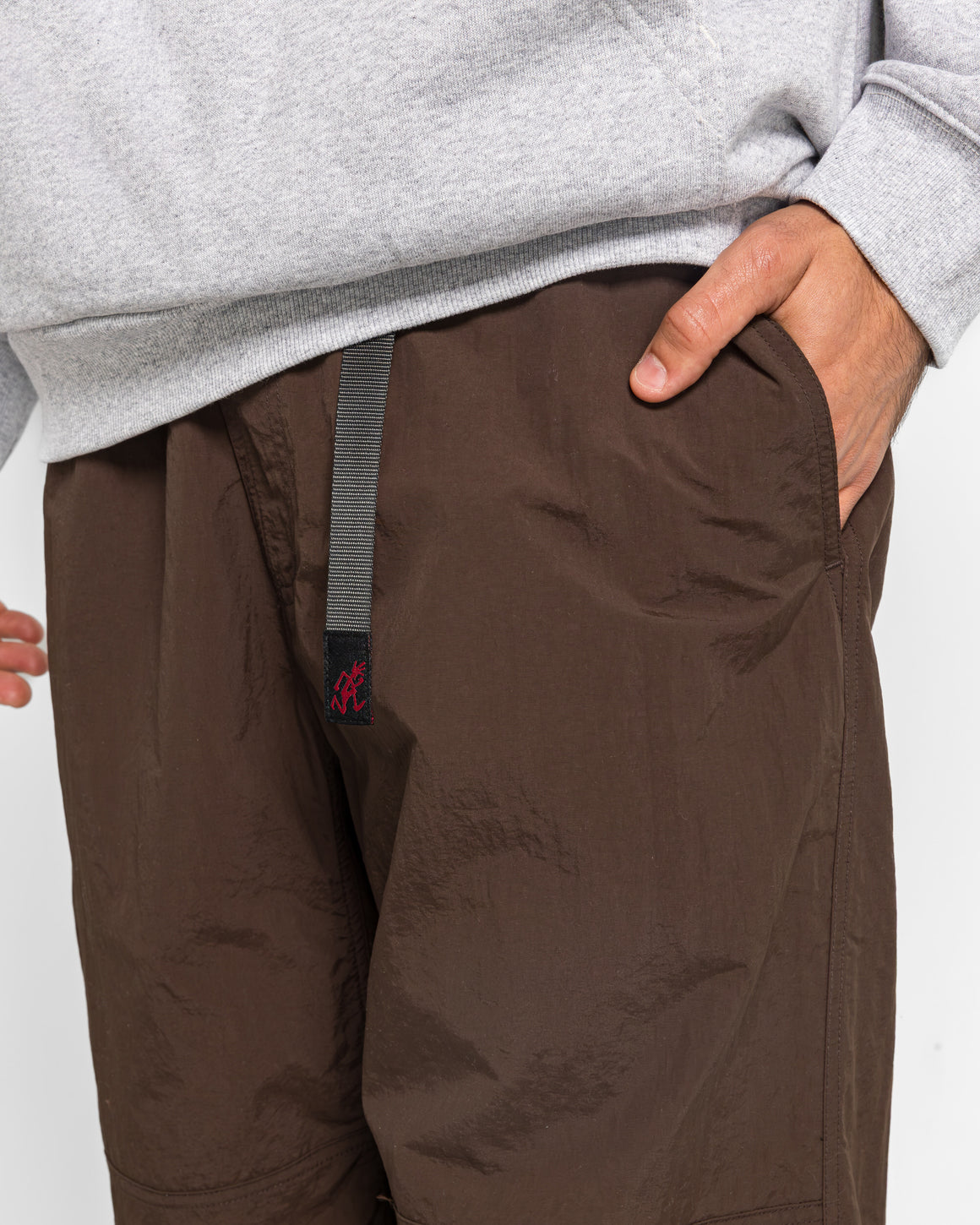 Gramicci - Nylon Paneled Trek Pant - Chocolate - UP THERE