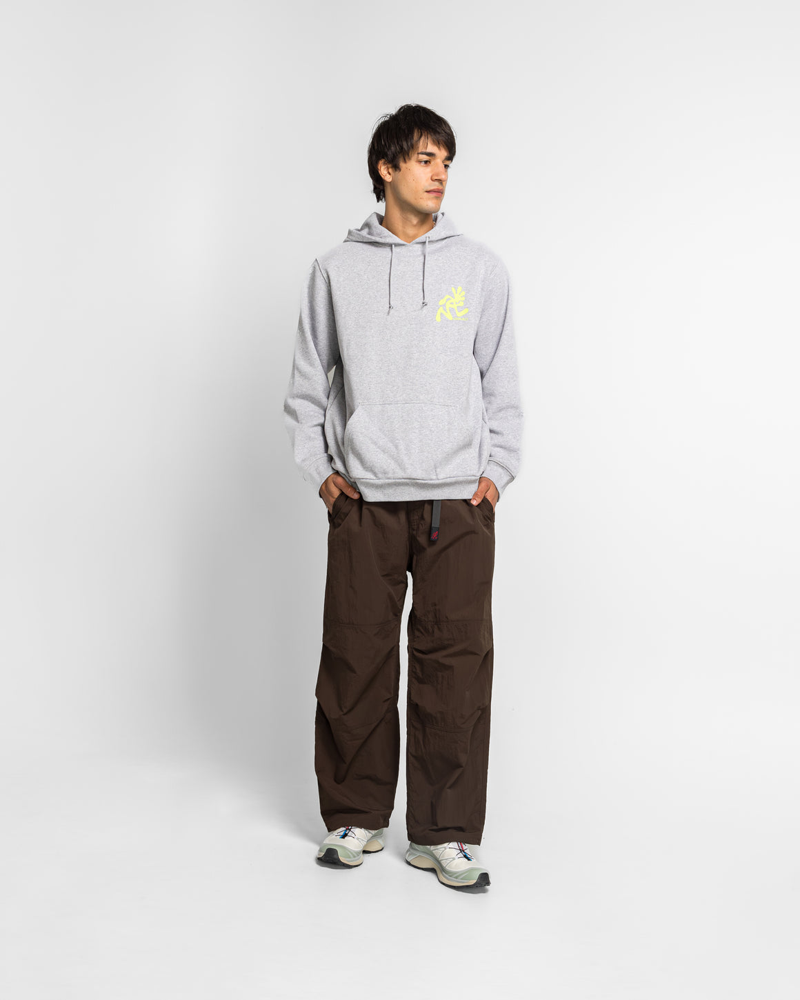 Gramicci - Nylon Paneled Trek Pant - Chocolate - UP THERE