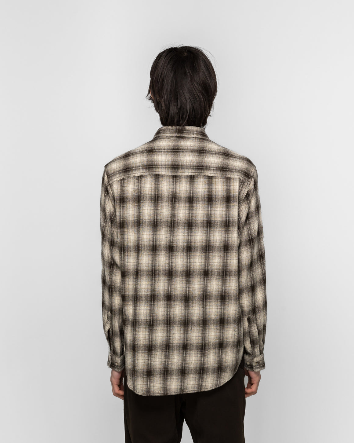 Gramicci - Piled Flannel Shirt - Slate - UP THERE