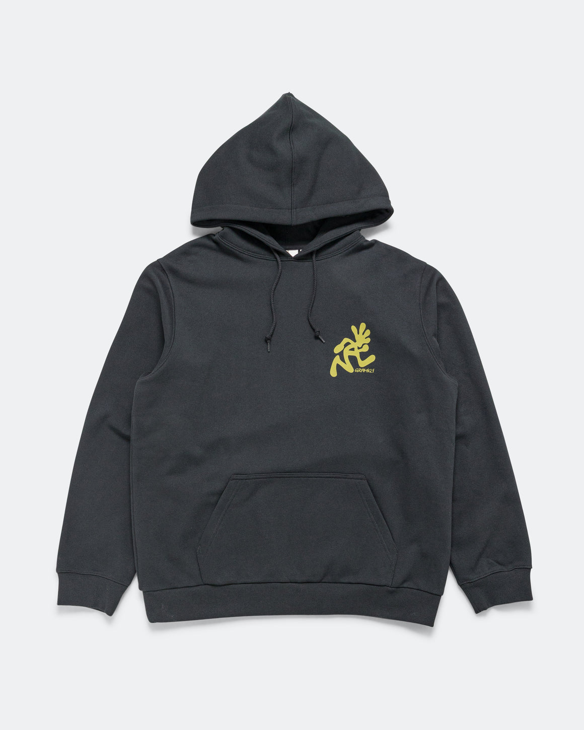 Gramicci - Running Man Hooded Sweatshirt - Black - UP THERE