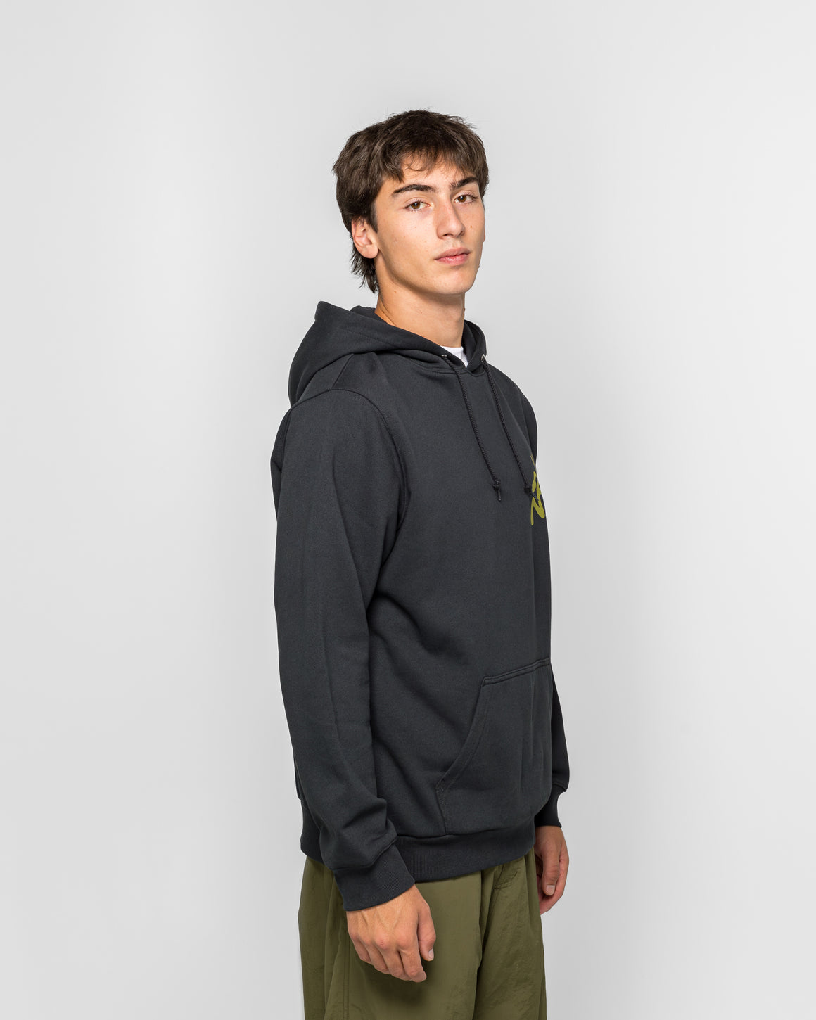 Gramicci - Running Man Hooded Sweatshirt - Black - UP THERE