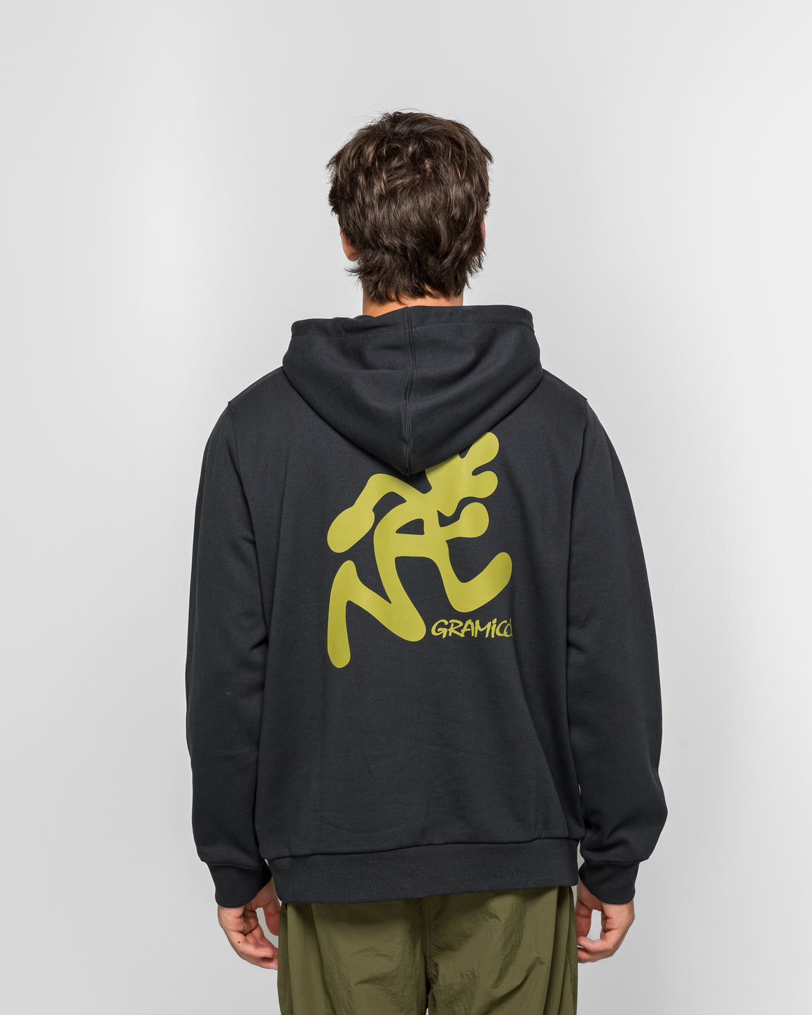 Gramicci - Running Man Hooded Sweatshirt - Black - UP THERE