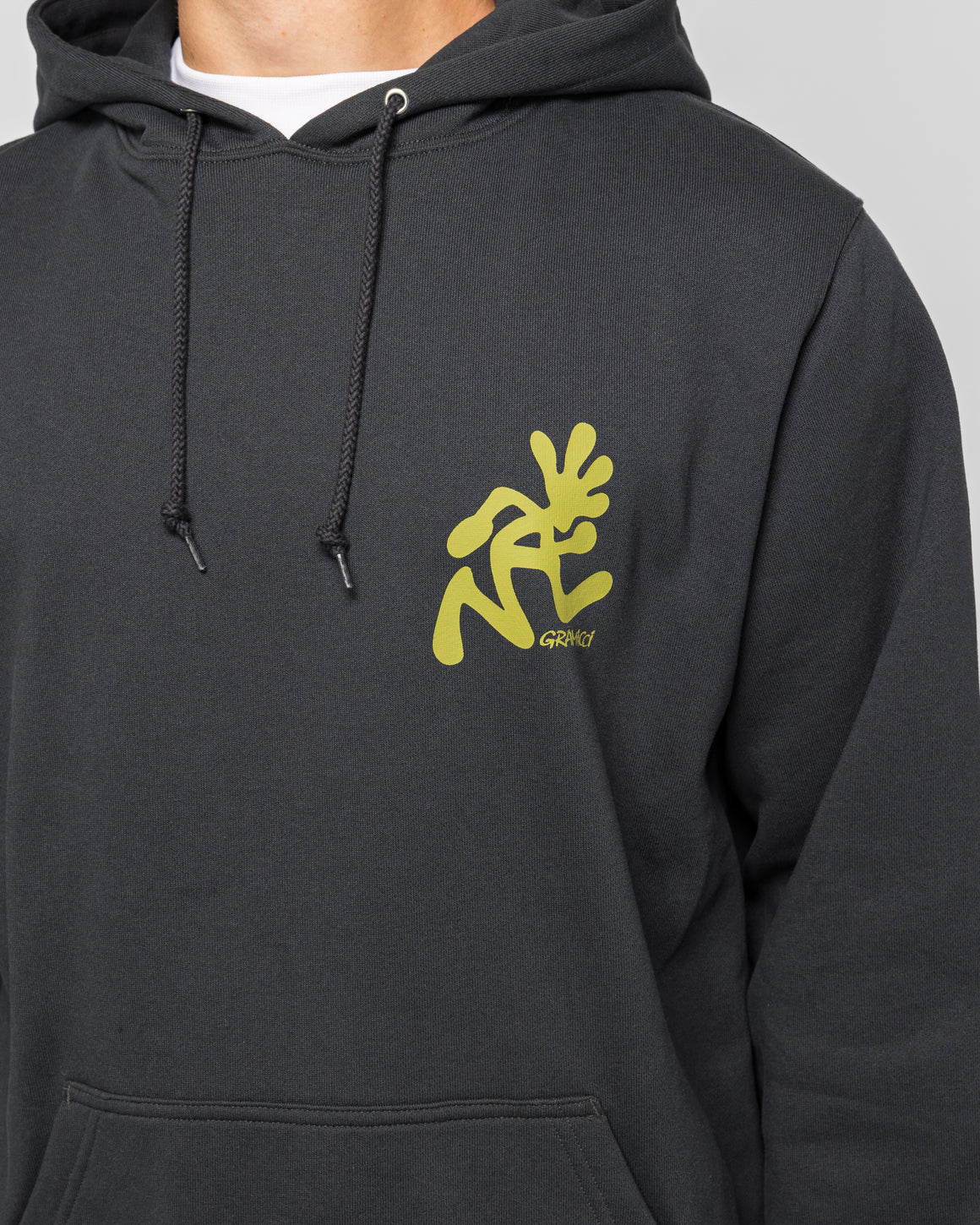 Gramicci - Running Man Hooded Sweatshirt - Black - UP THERE