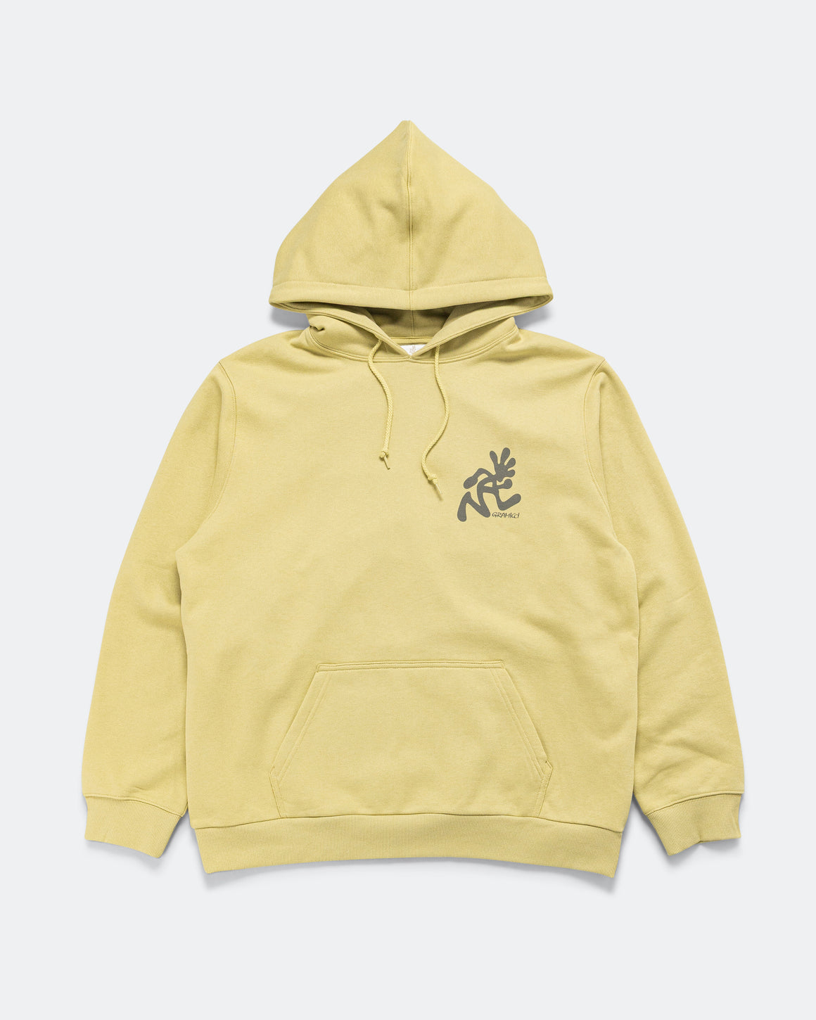 Gramicci - Running Man Hooded Sweatshirt - Lime - UP THERE