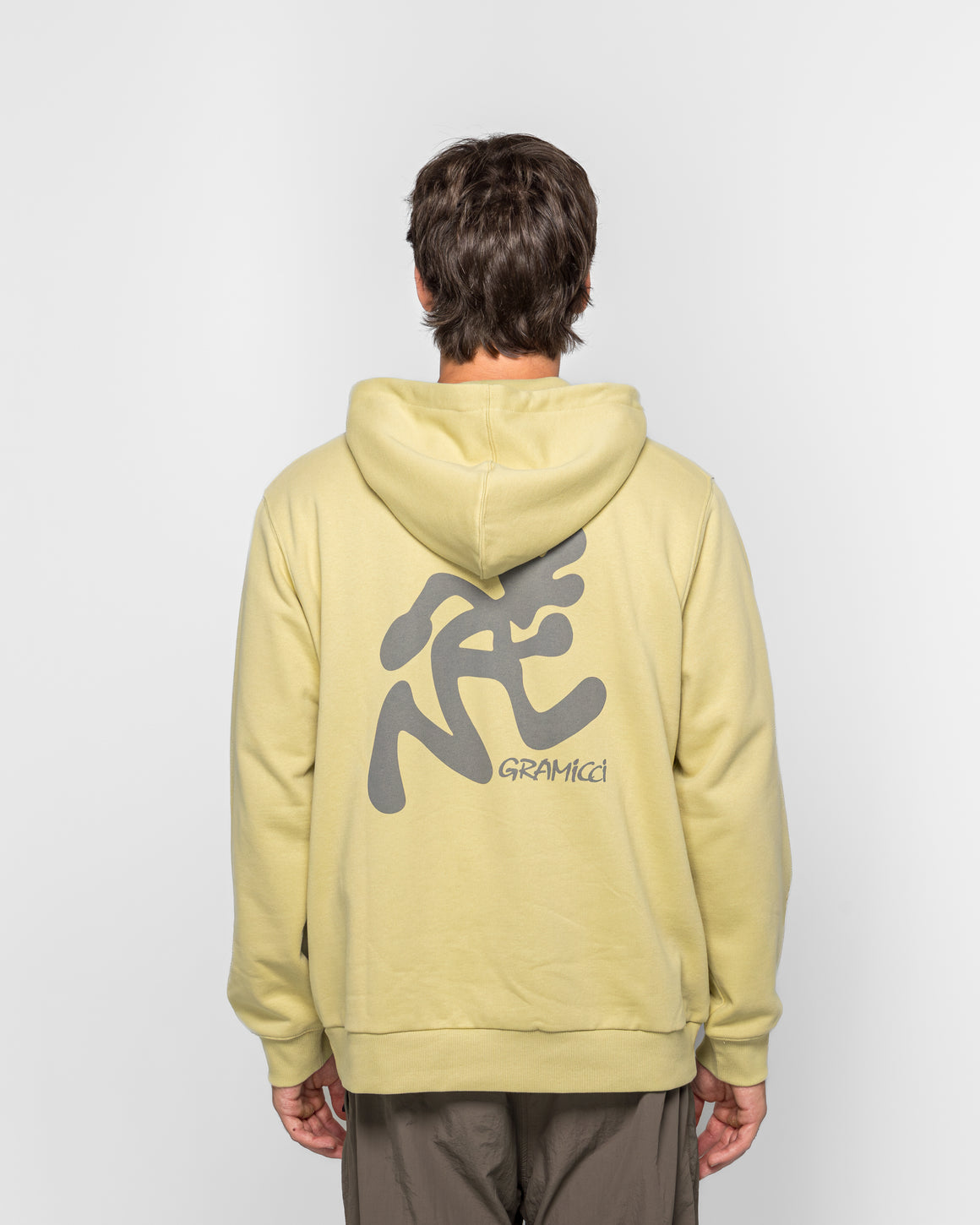 Gramicci - Running Man Hooded Sweatshirt - Lime - UP THERE