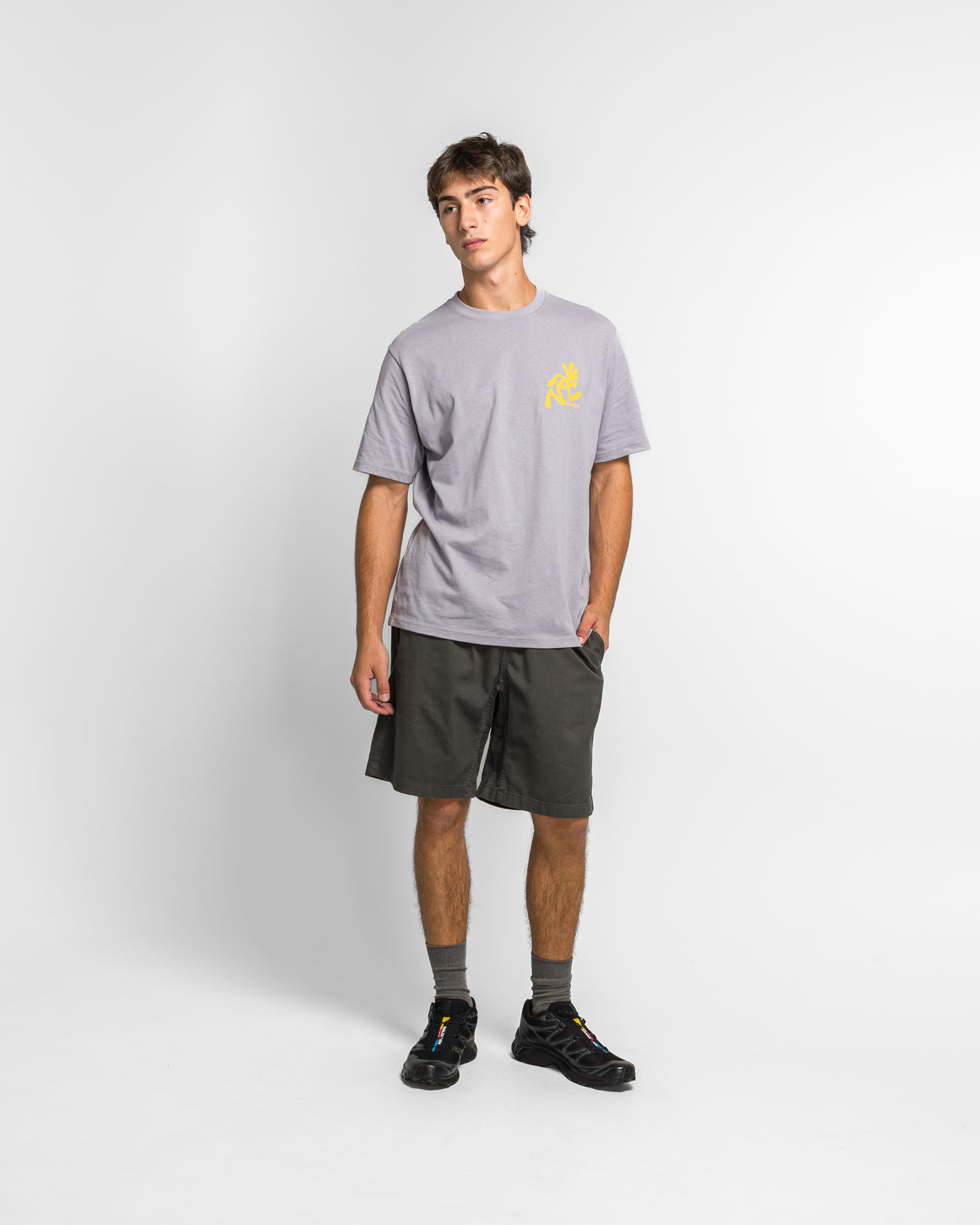 Gramicci - Running Man Tee - Lavendar - UP THERE