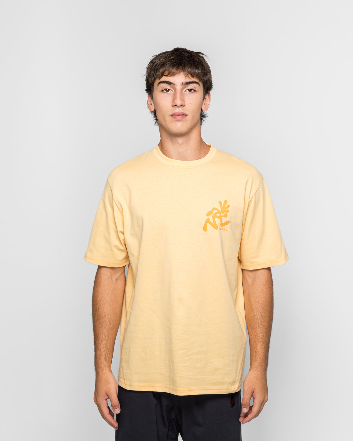 Gramicci - Running Man Tee - Mango - UP THERE