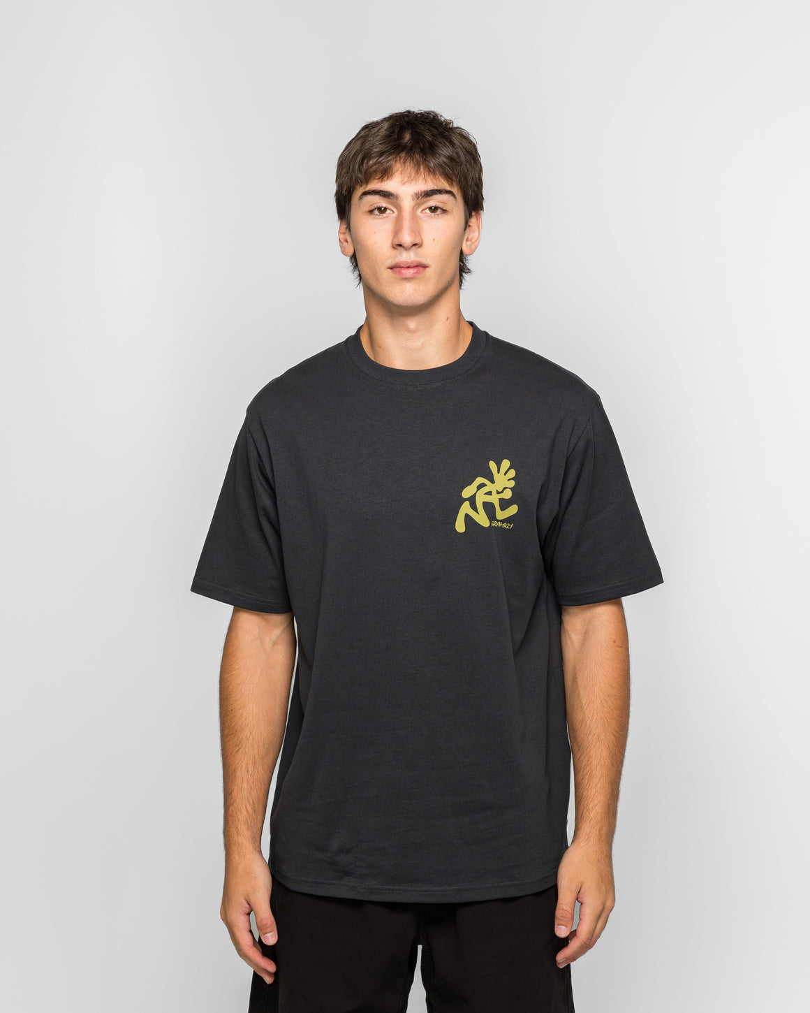 Gramicci - Running Man Tee - Vintage Black - UP THERE