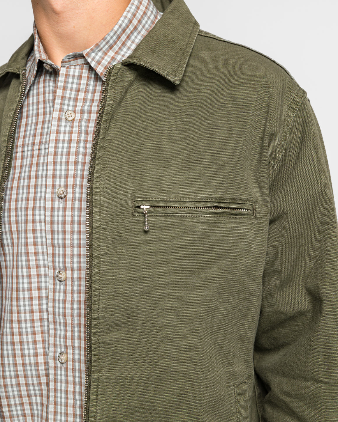 Gramicci - Taos Canvas Jacket - Moss - UP THERE