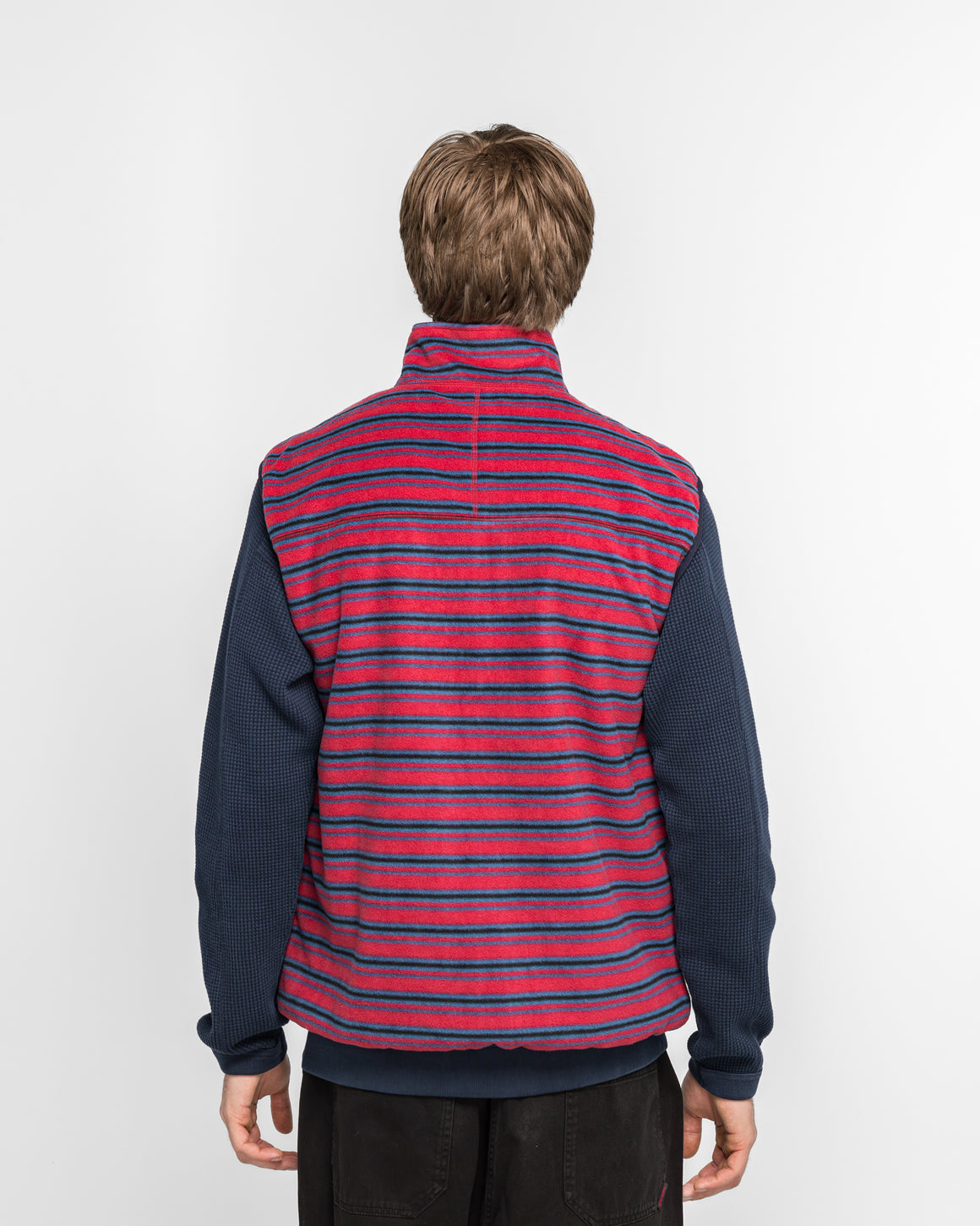 Gramicci - Thermal Fleece Reversible Vest - Berry Stripe - UP THERE