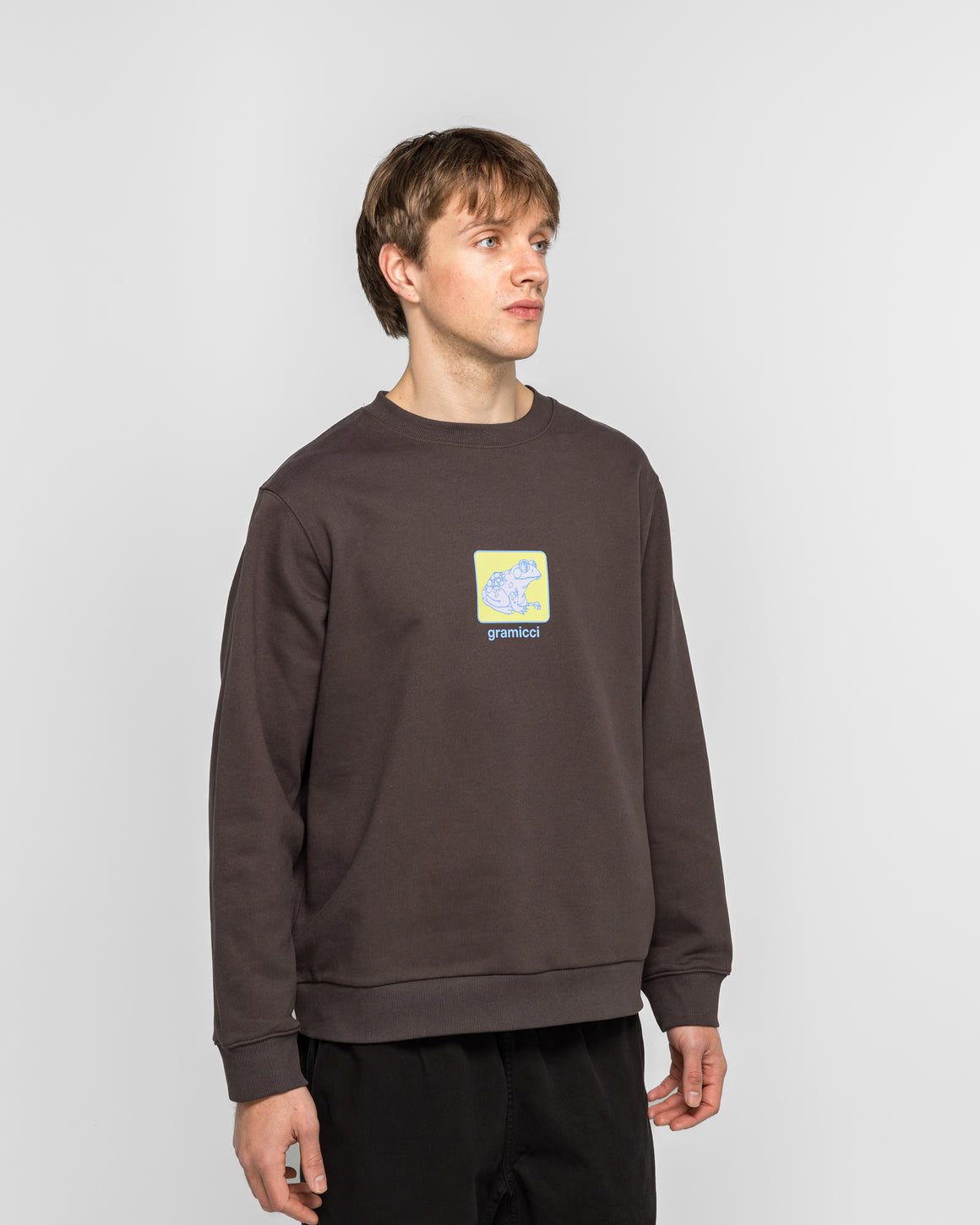 Gramicci - Toad Sweatshirt - Deep Brown - UP THERE