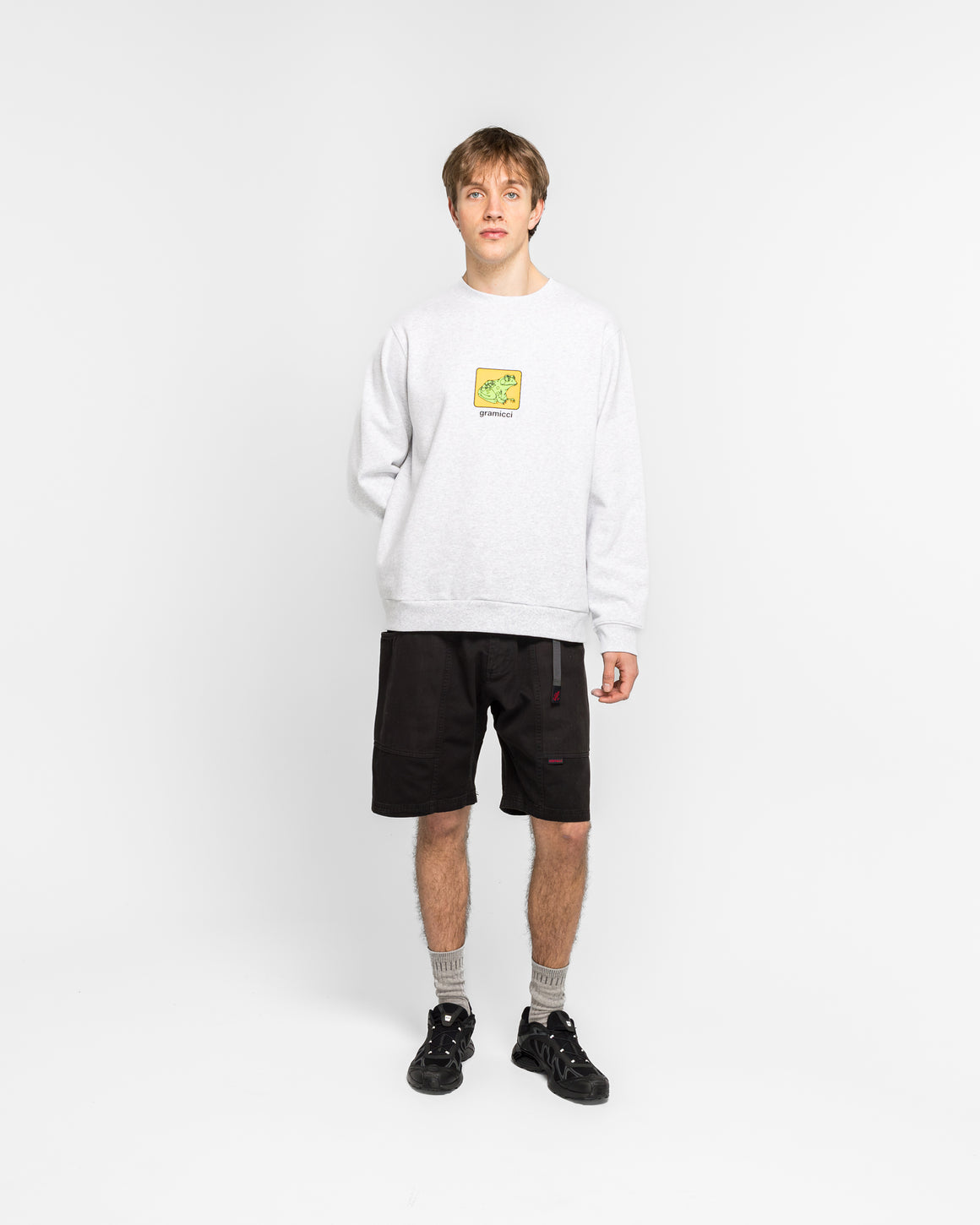 Gramicci - Toad Sweatshirt - Heather Ash - UP THERE
