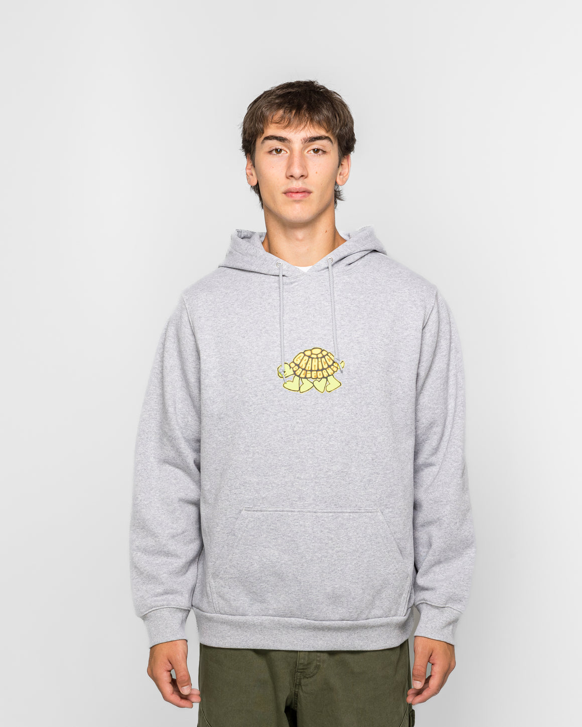 Gramicci - Turtle Hooded Sweatshirt - Heather Grey - UP THERE
