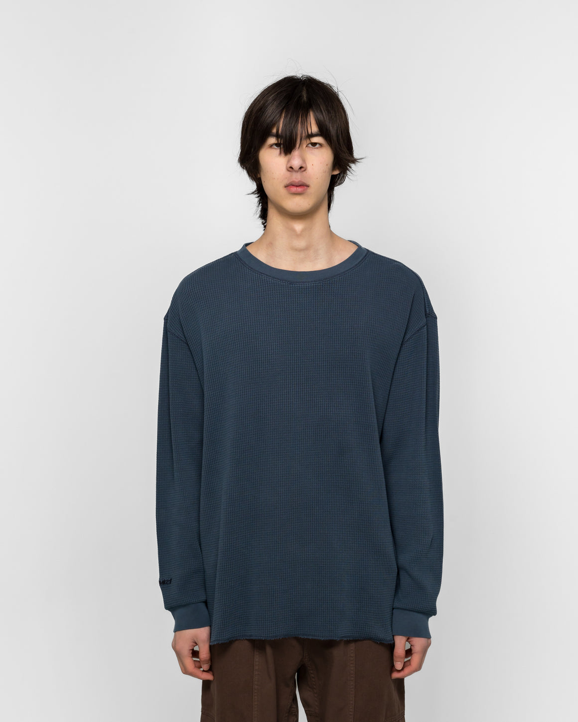 Gramicci - Waffle Crew - Dark Navy Pigment - UP THERE