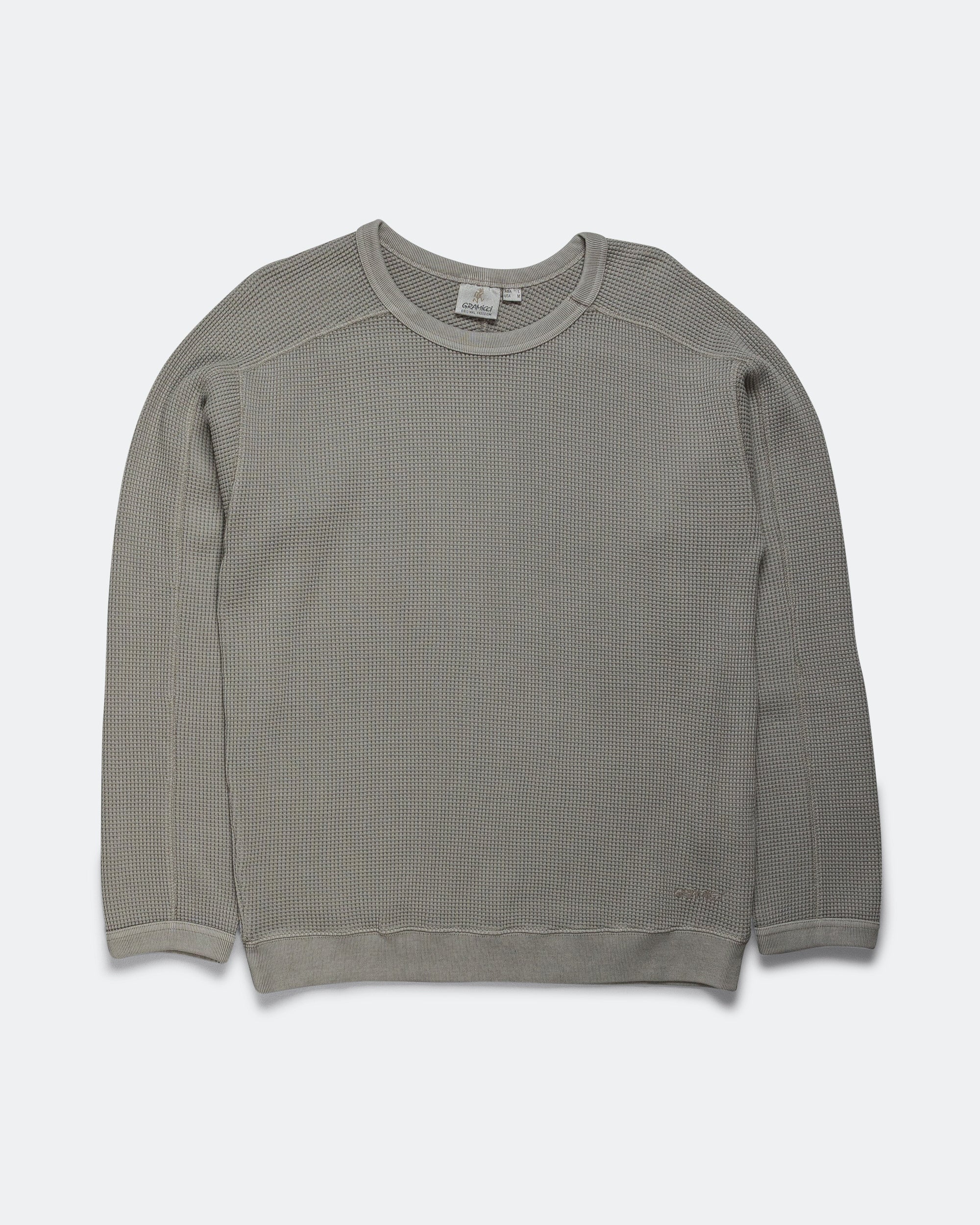 Gramicci - Waffle Crew - Pewter | UP THERE