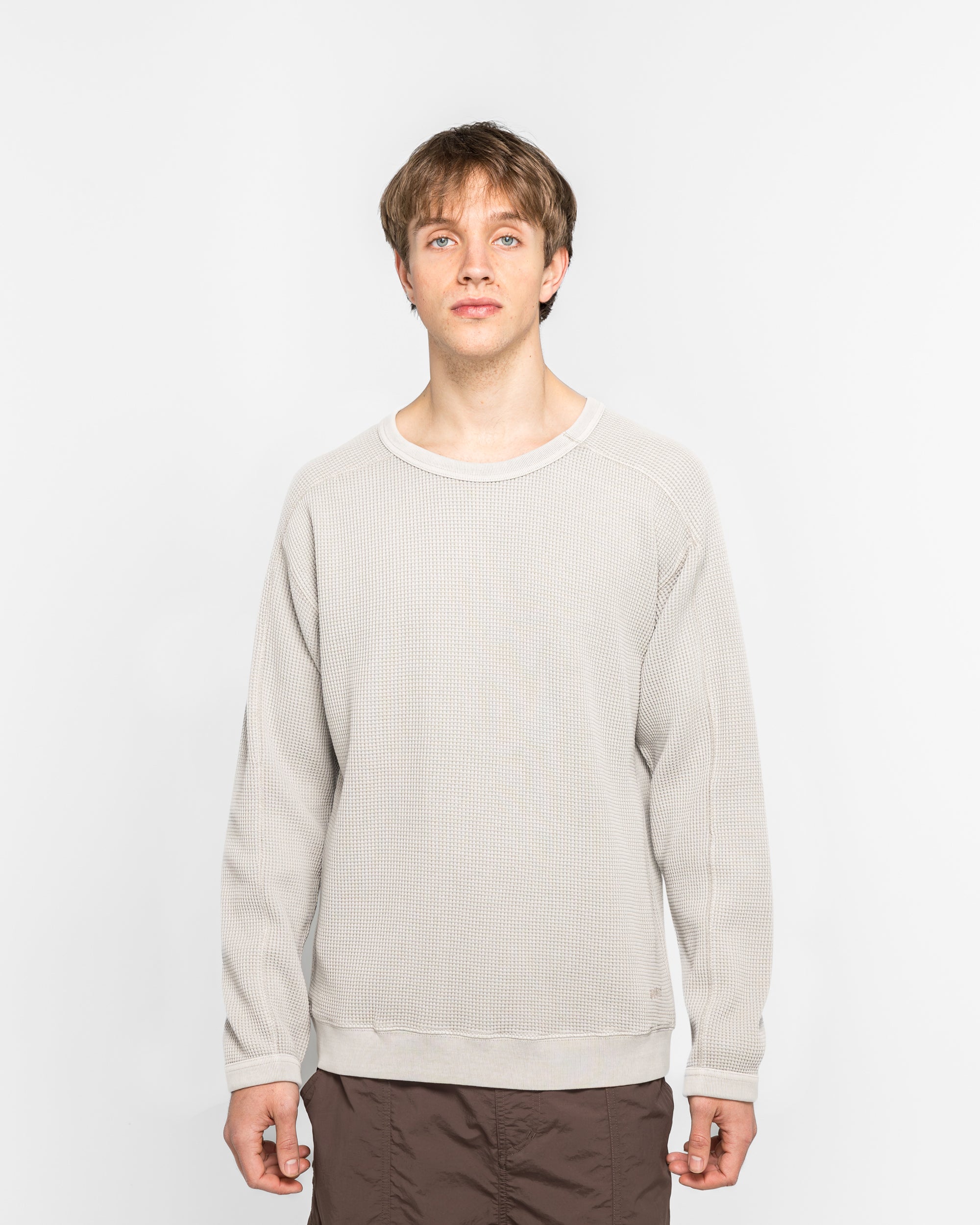 Gramicci - Waffle Crew - Pewter | UP THERE