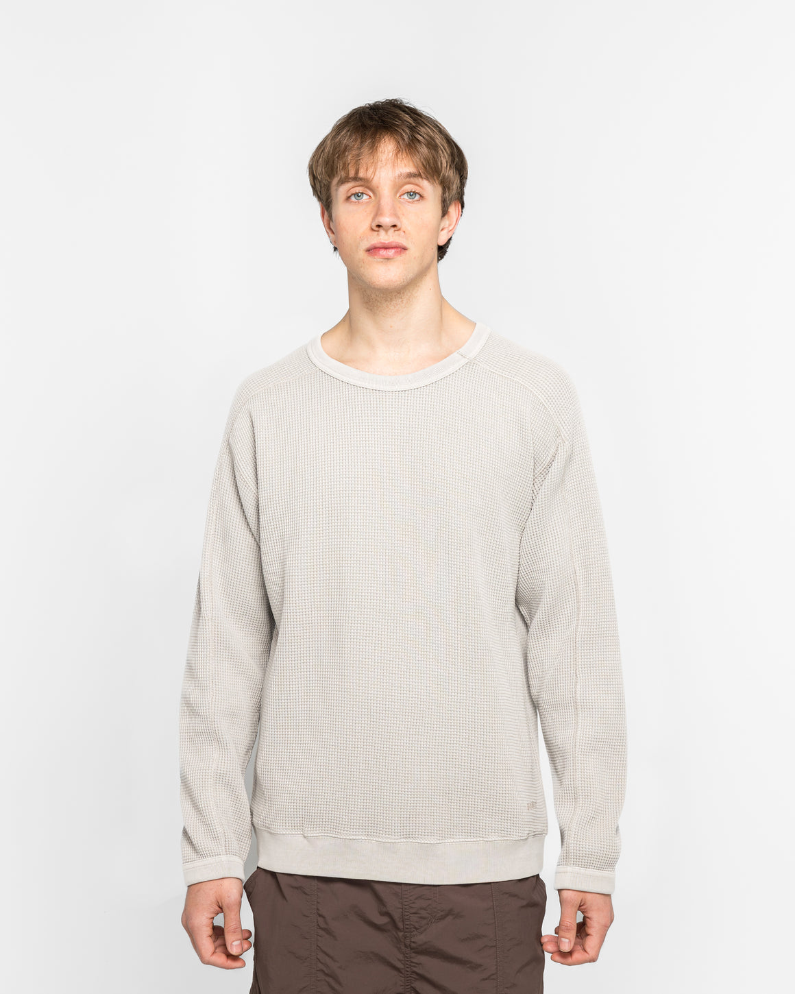 Gramicci - Waffle Crew - Pewter - UP THERE