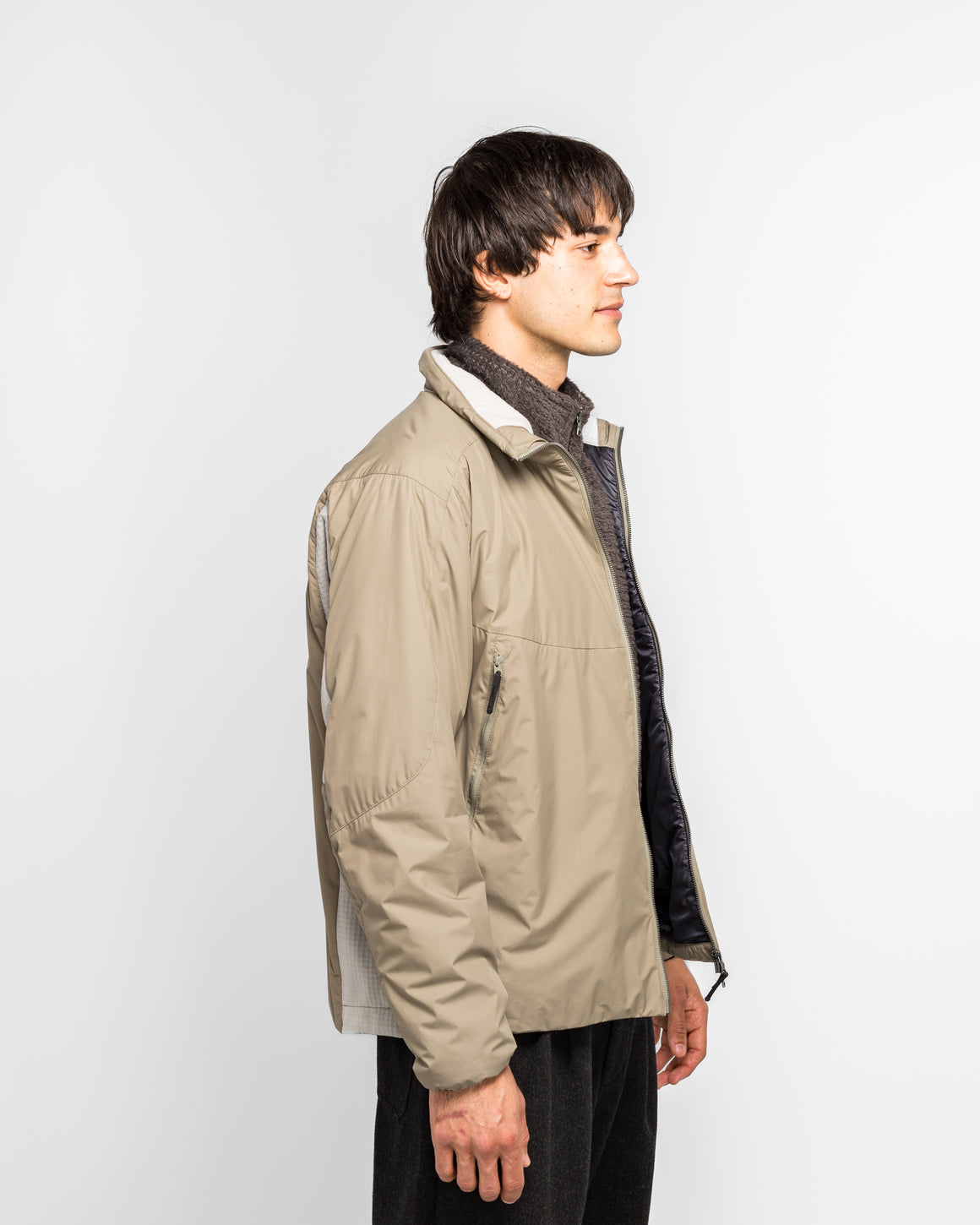 HAVEN - Logan Hybrid Jacket - GORE-TEX Windstopper 2L Nylon Drab - UP THERE