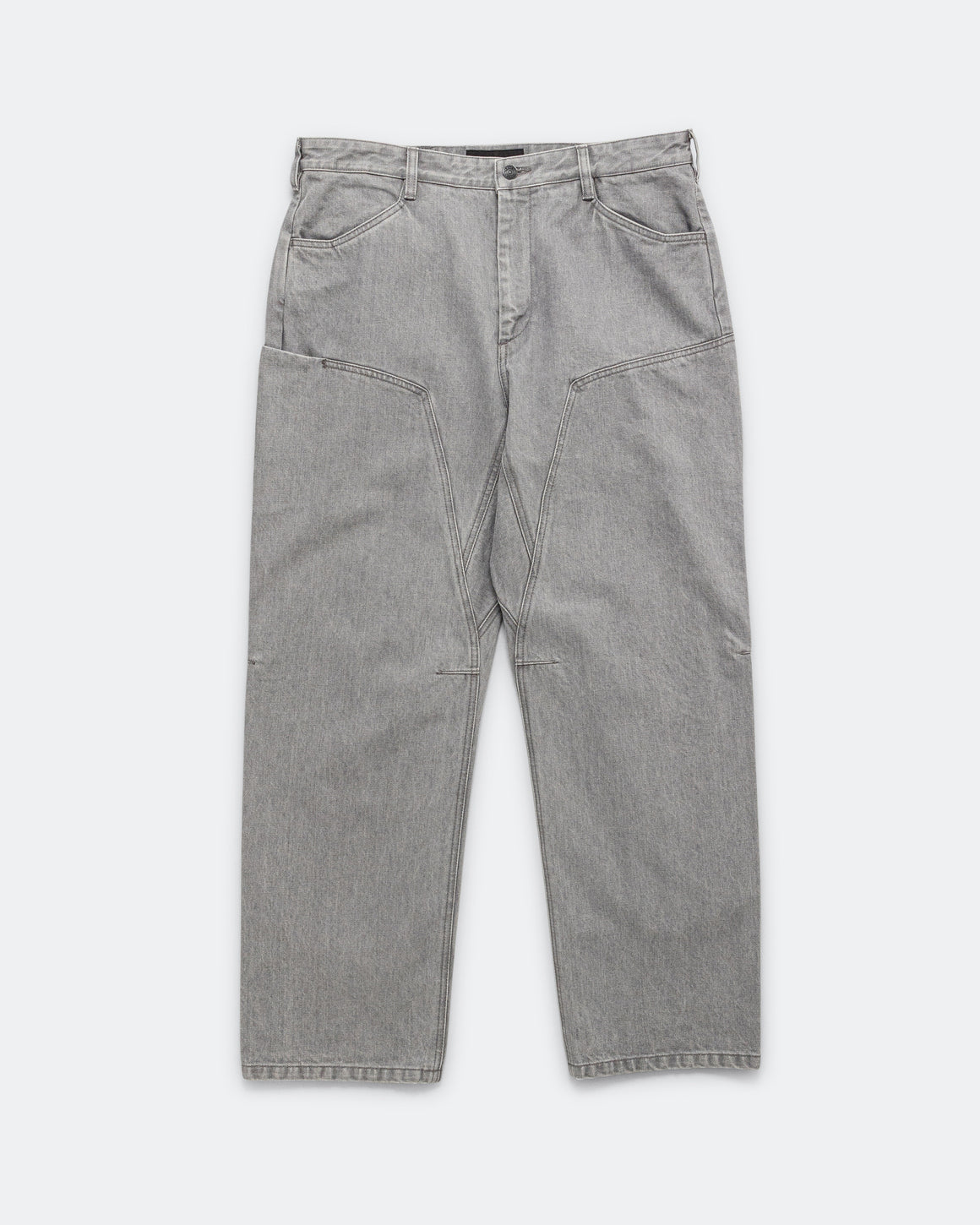 HAVEN - Rig Pant Bio Wash Cotton Denim - Light Grey - UP THERE