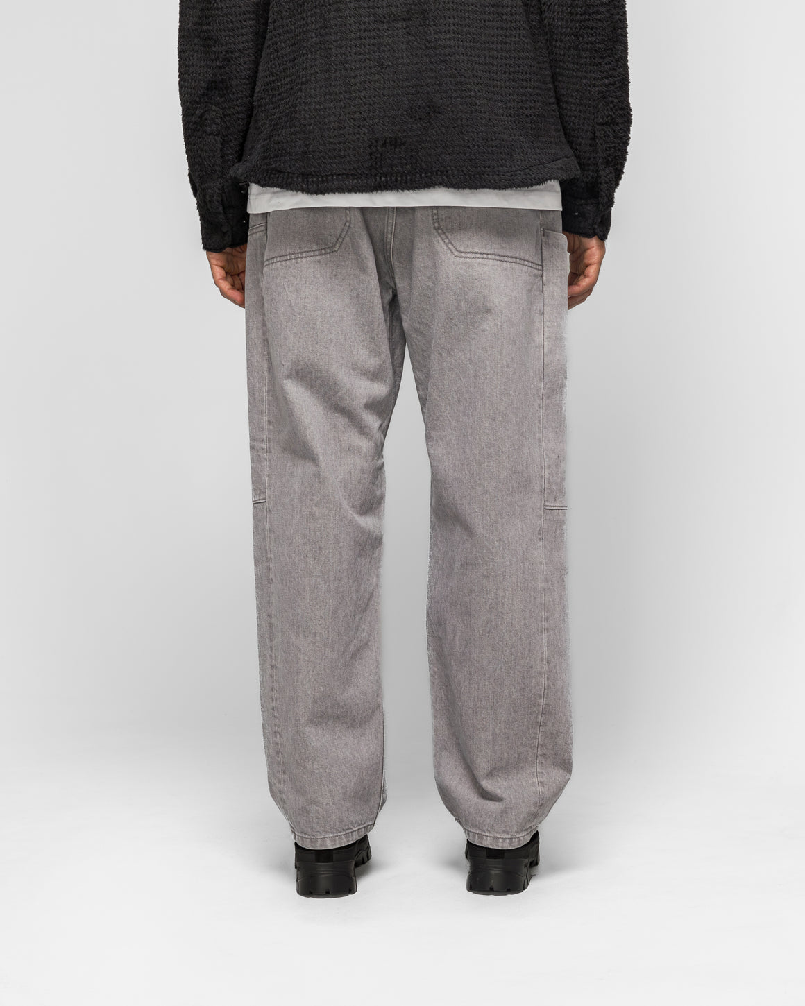 HAVEN - Rig Pant Bio Wash Cotton Denim - Light Grey - UP THERE