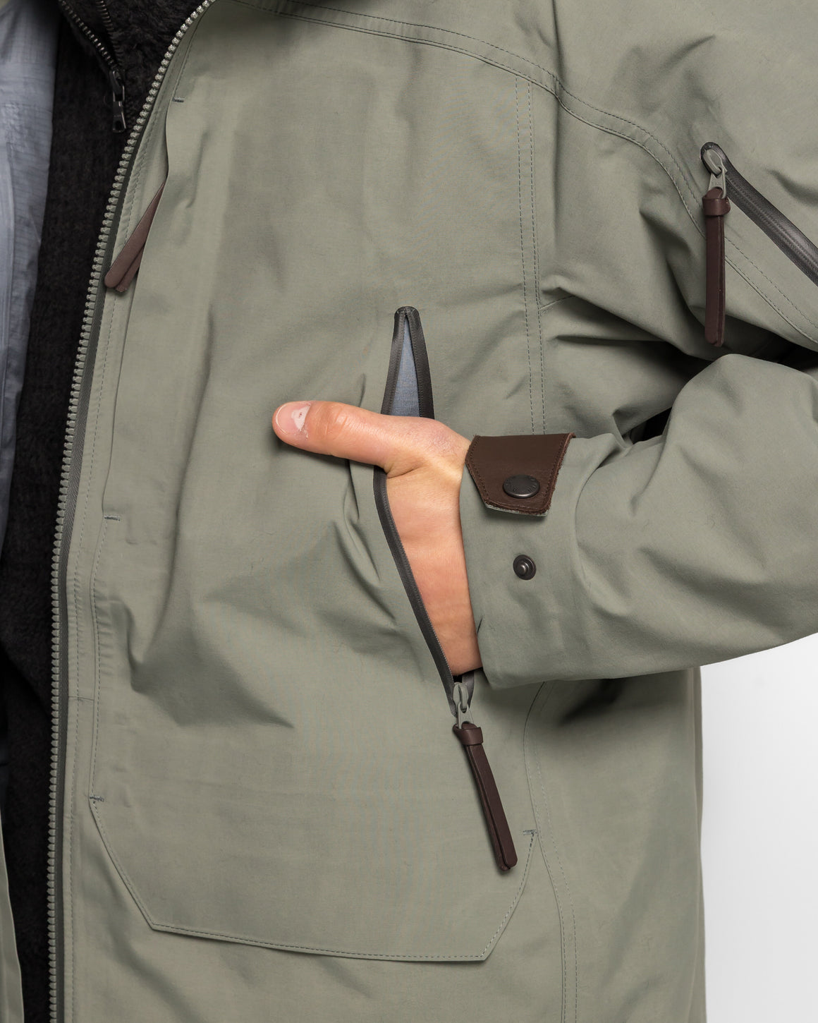 HAVEN - Spectre Jacket GTX Leather - Lichen - UP THERE