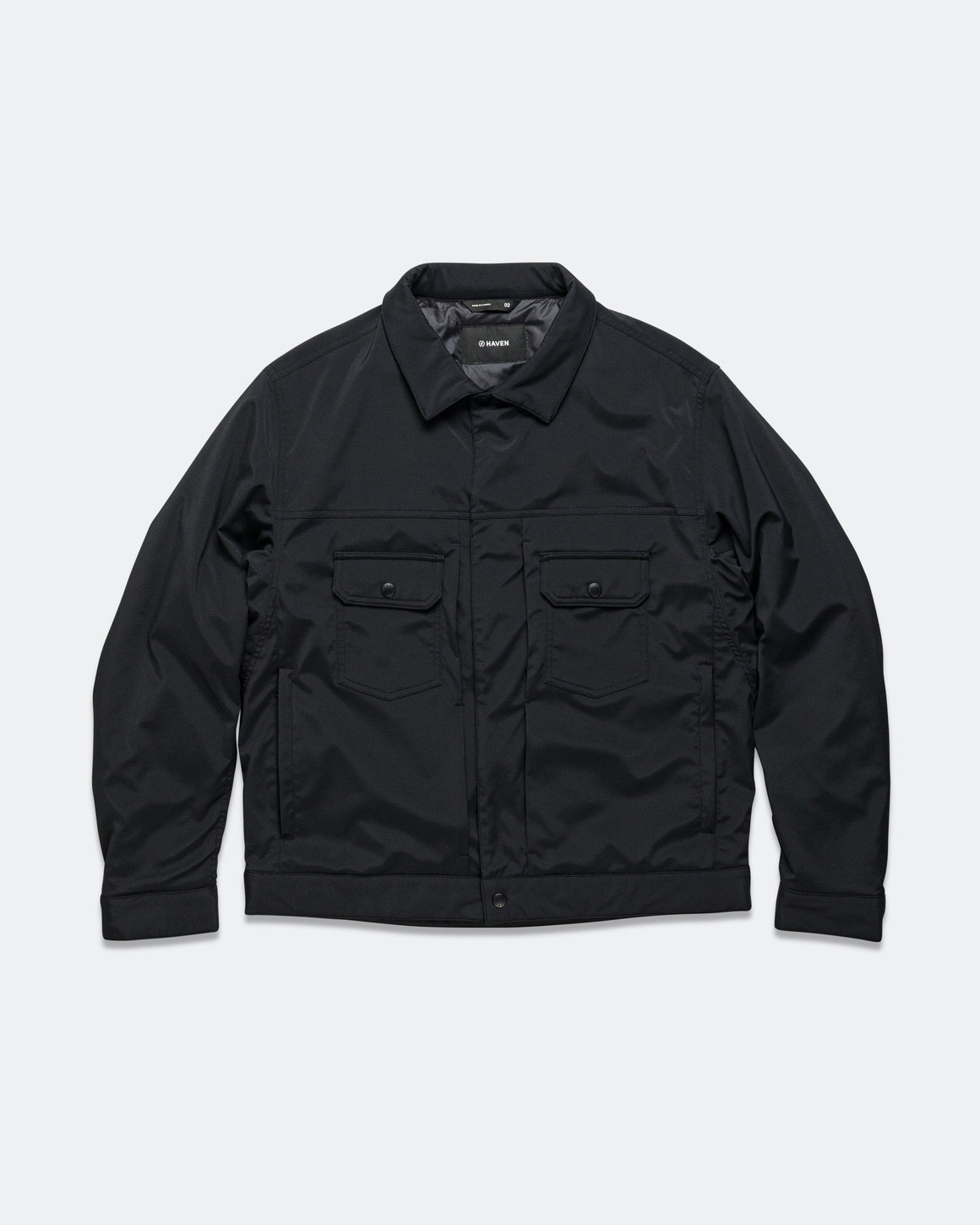 HAVEN - Station Insulated Jacket - GORE-TEX Windstopper 3L Nylon Ripstop Black - UP THERE