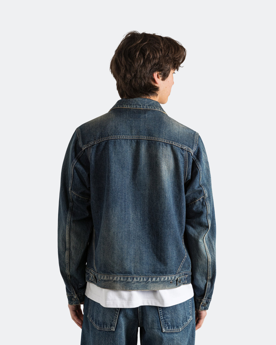 HAVEN - Station Jacket - Suvin Cotton Denim Washed Indigo - UP THERE