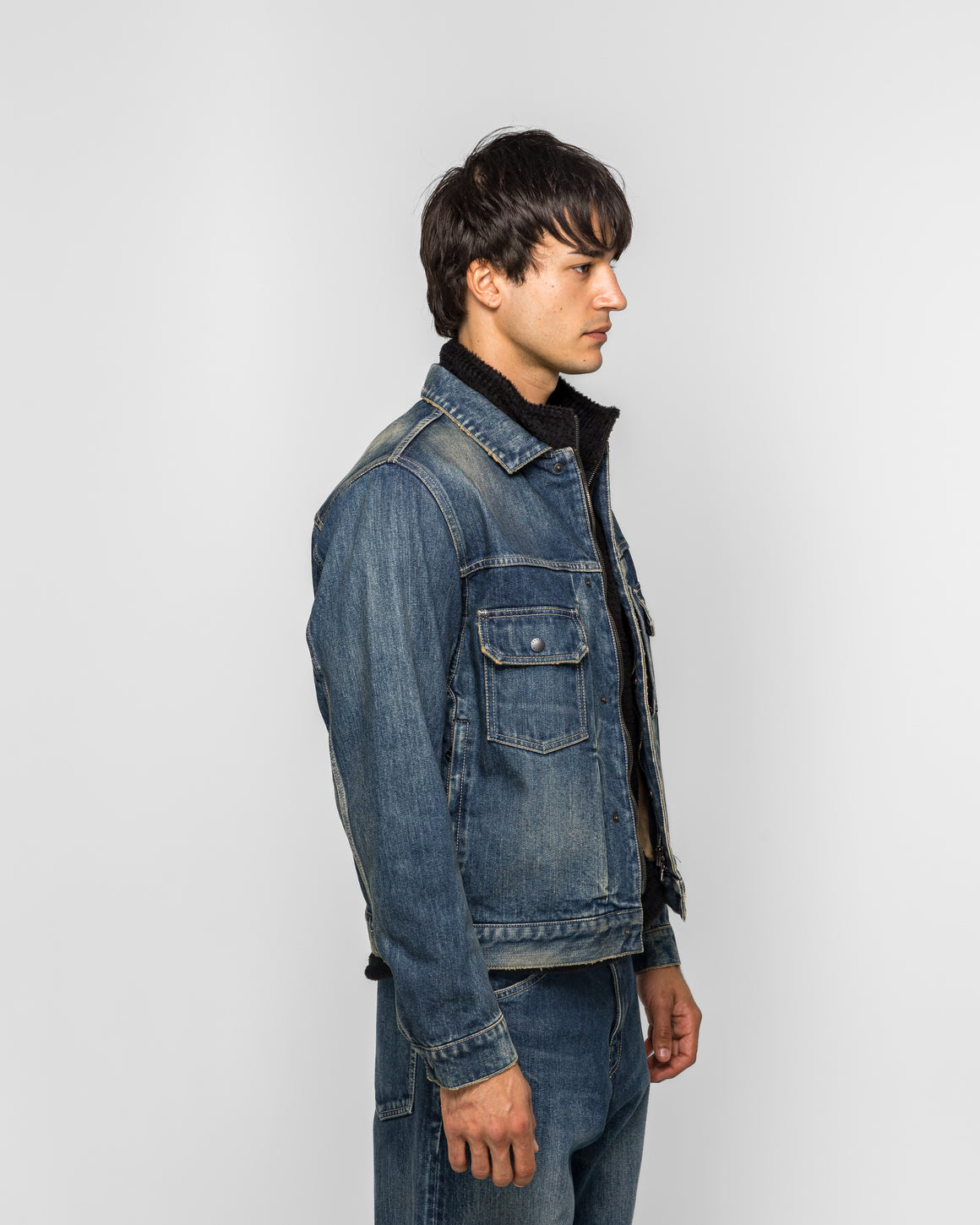 HAVEN - Station Jacket Suvin Cotton - Washed Indigo - UP THERE