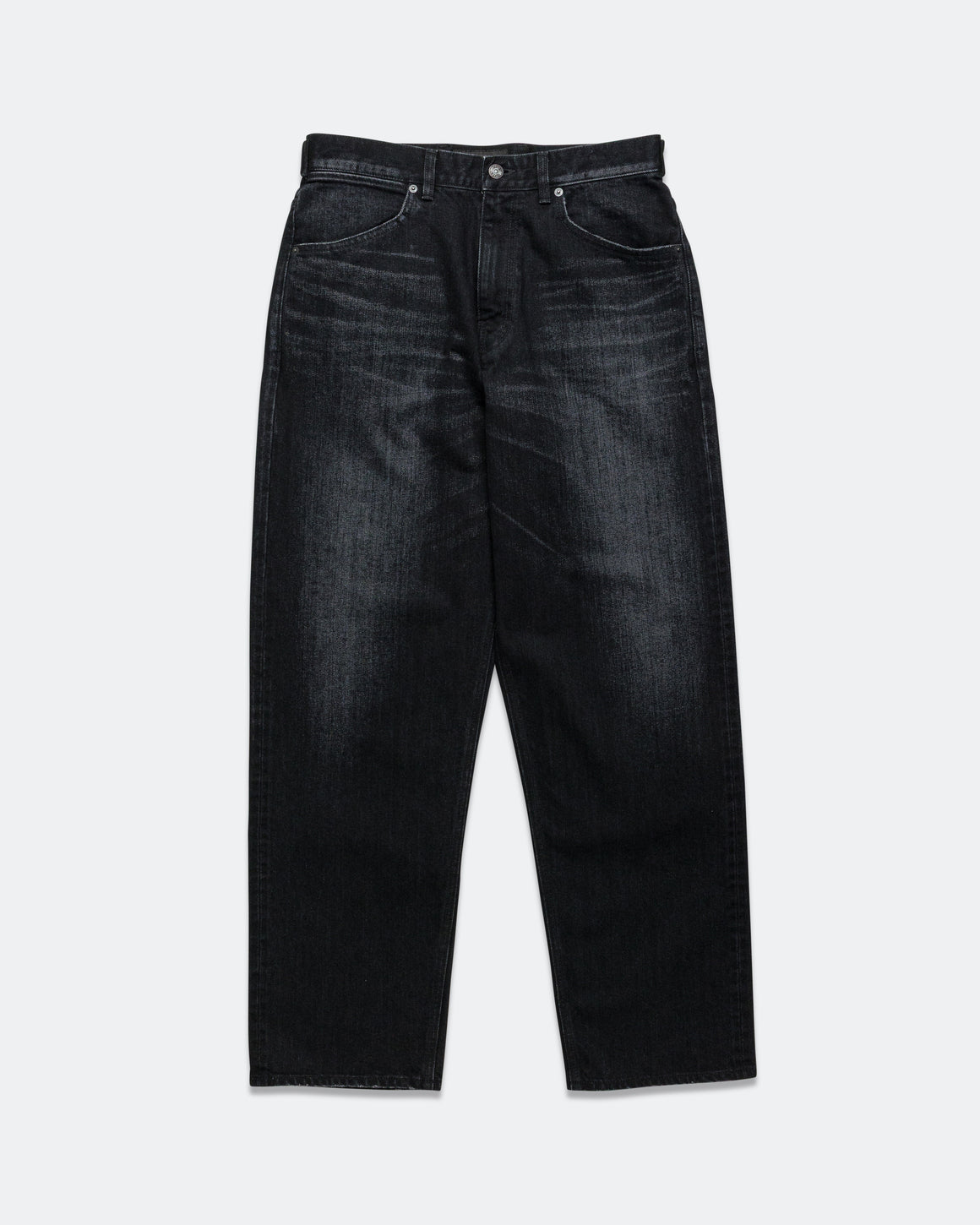 HAVEN - Station Pant - Suvin Cotton Denim Washed Black - UP THERE